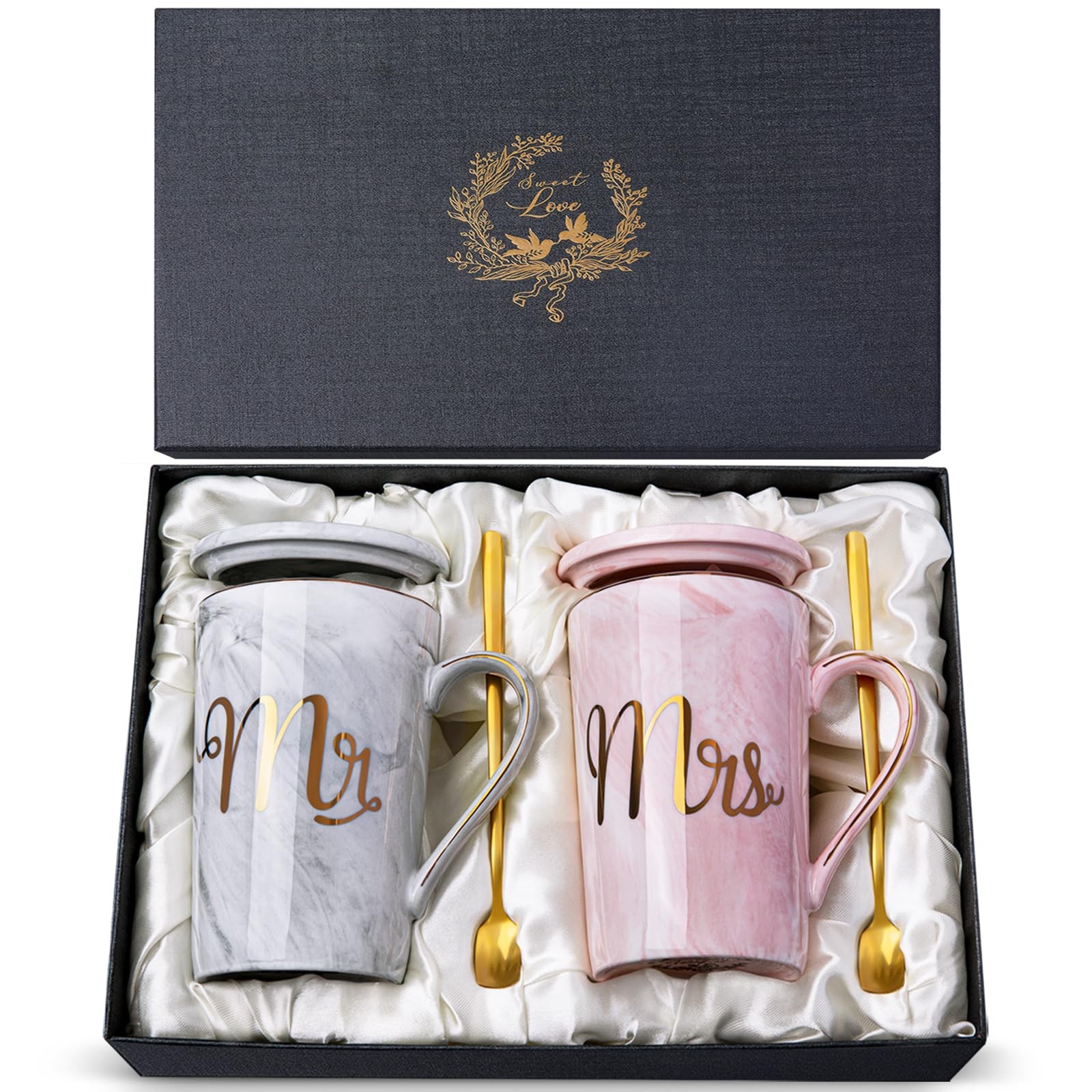 Biching Wedding Gifts for Couples 2026, Couple Gift for Anniversary – 14oz Ce…