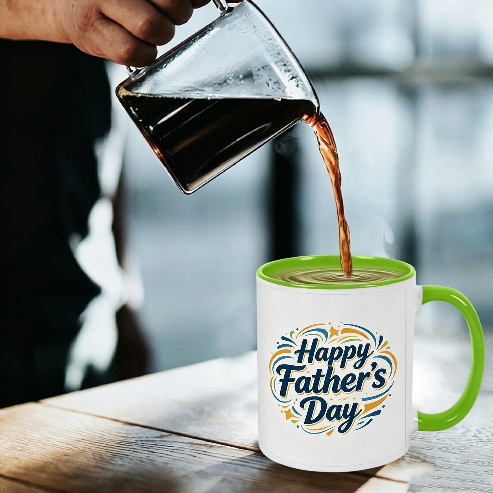 Customized Two Tone Coffee Mug Personalized Text Daily Work Identity Present
