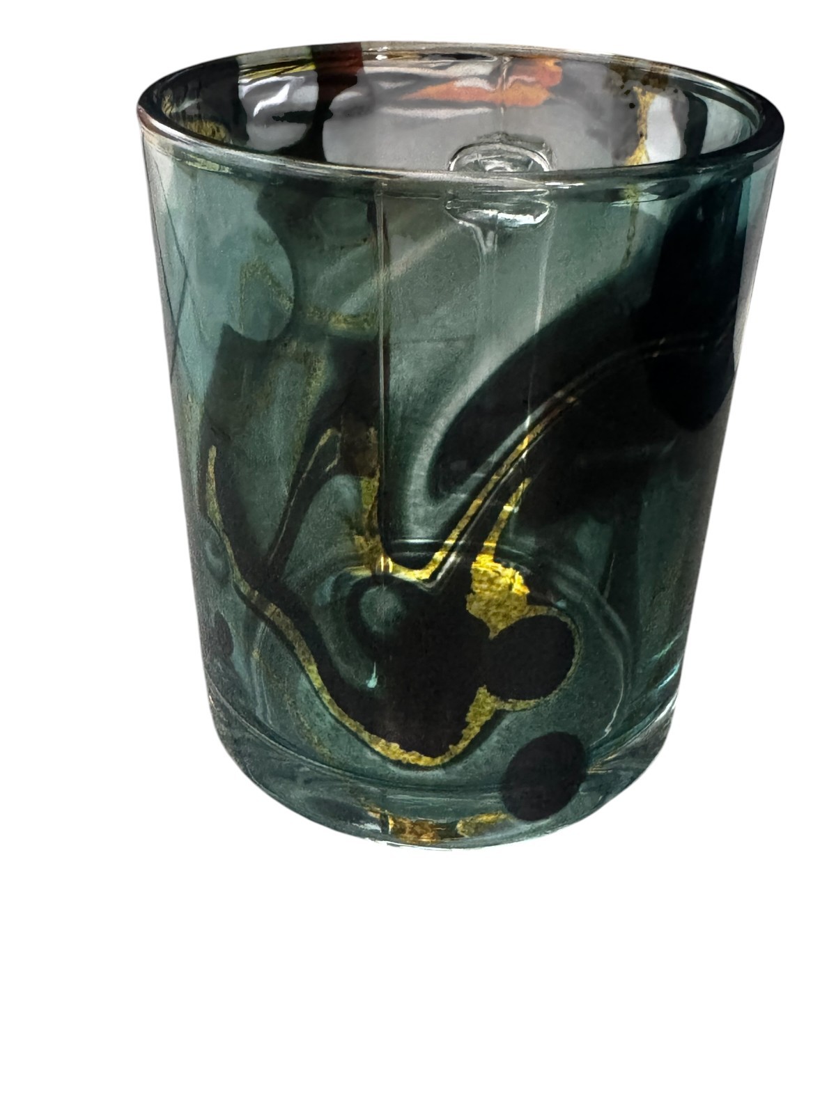 Marble Art Glass Coffee Mug 11 oz