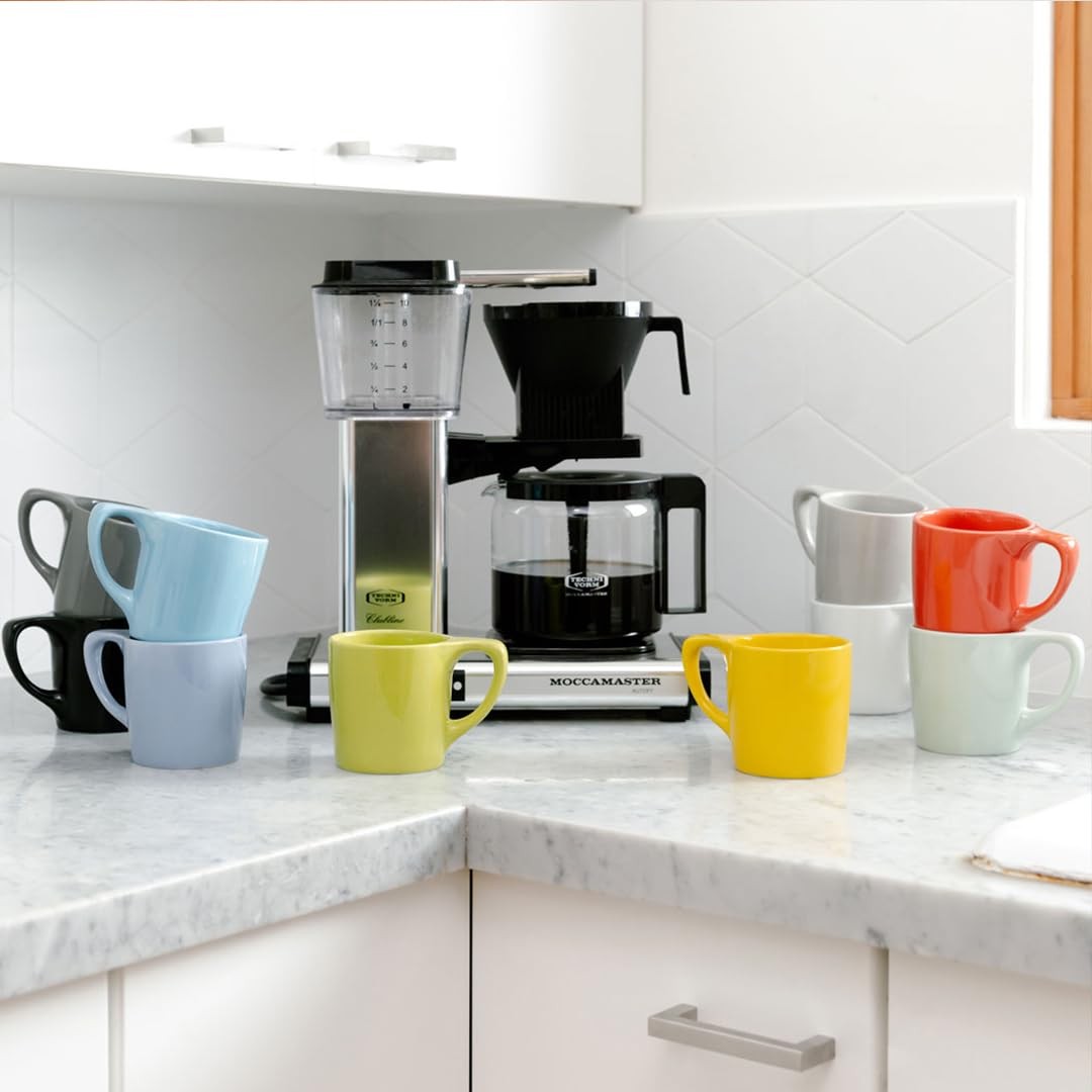 notNeutral Lino Porcelain Coffee Cup for Personal, 10 Ounces, Matte Black