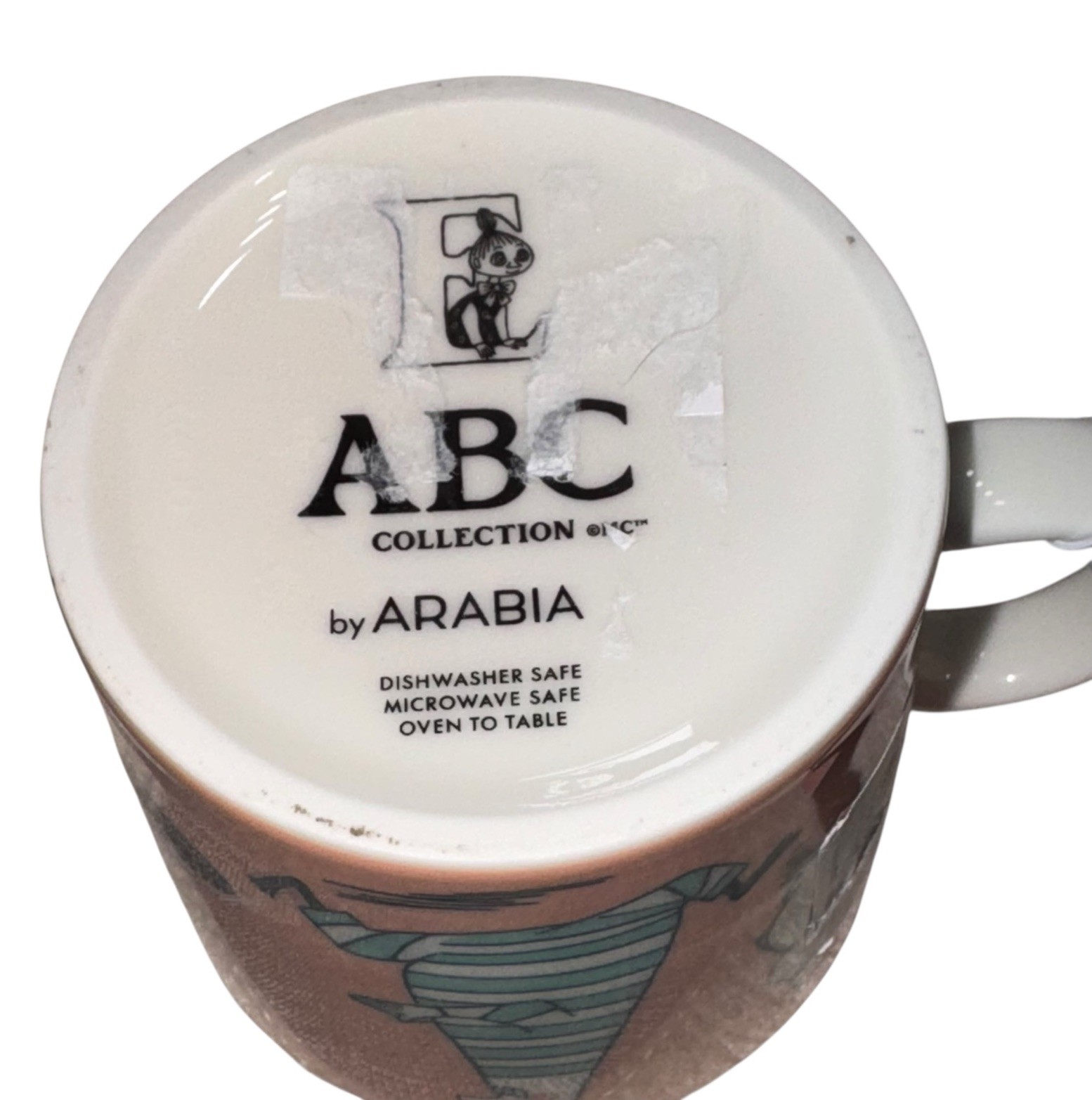 Arabia Alphabet Moomin Mug E Coffee Mymble Muumi Muki Finland Tove Jansson NWT