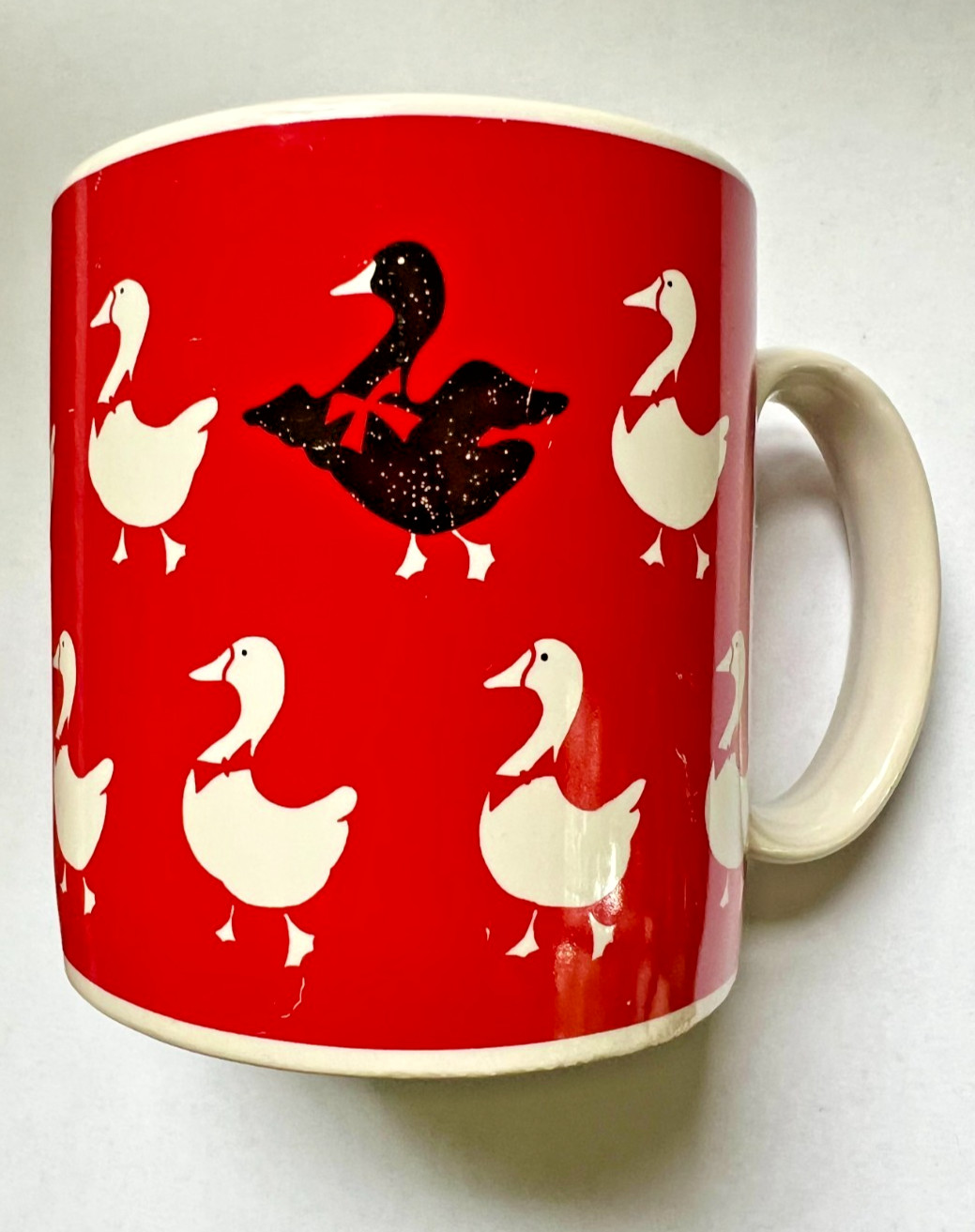 Vintage Animals on Parade Goose Themed Coffee Cup Mug by Applause