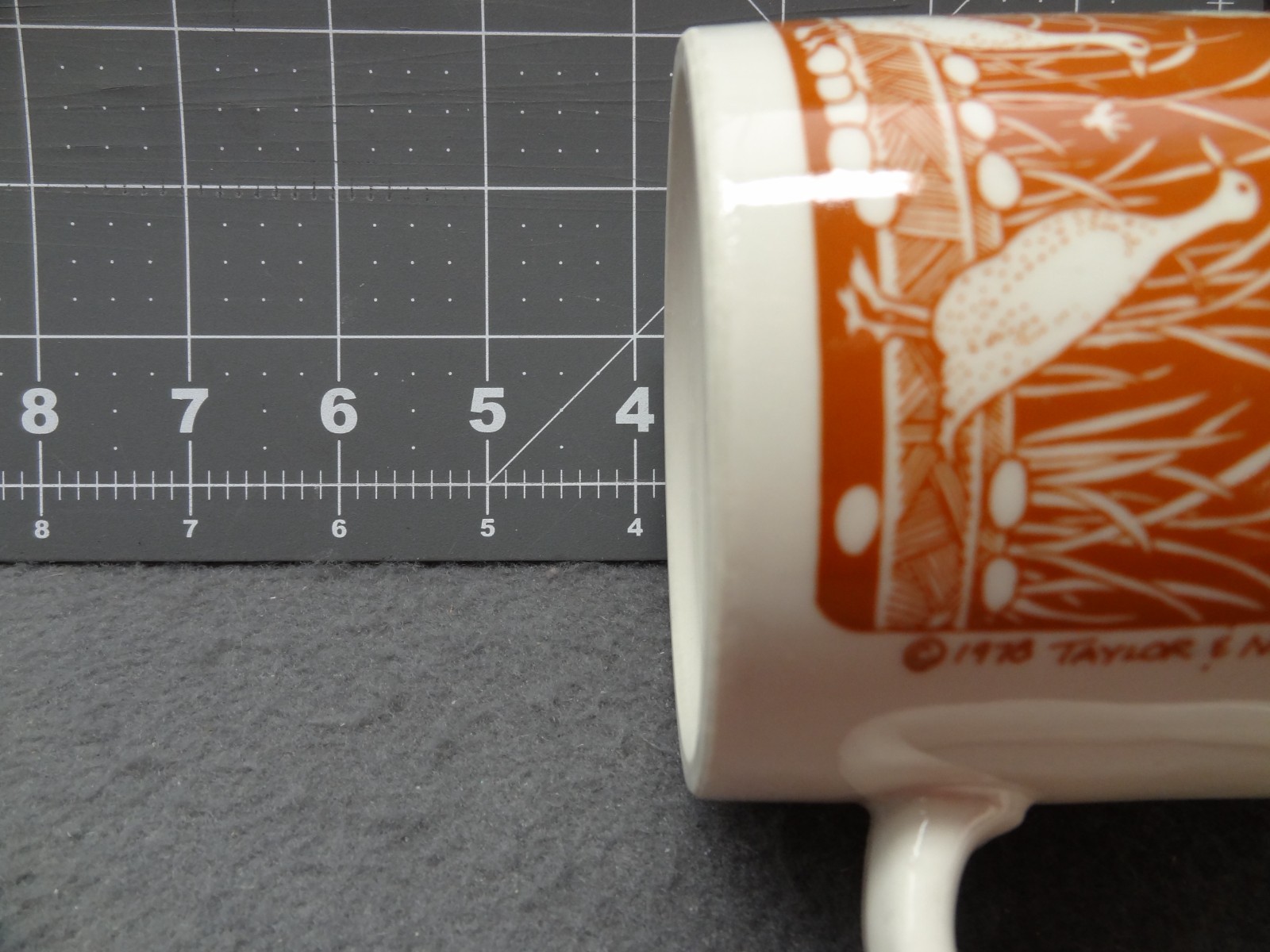 Taylor & NG 1978 Coffee Cup Mug Duck Pond Lake San Francisco 70s Made in Japan