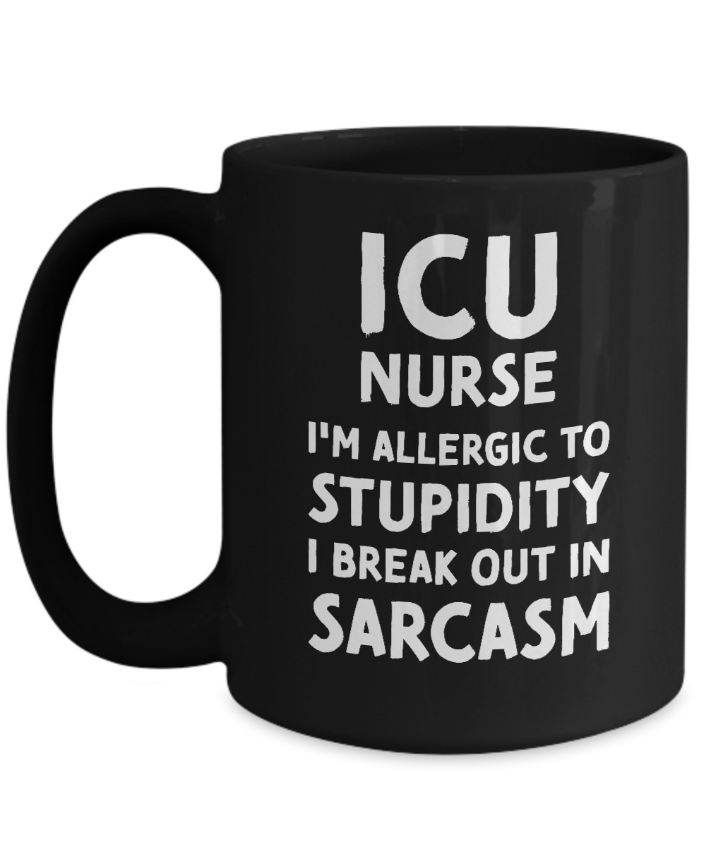 ICU Nurse Mug Intensive Care Unit Nursing Funny Gift for ER Trauma Urgent ER