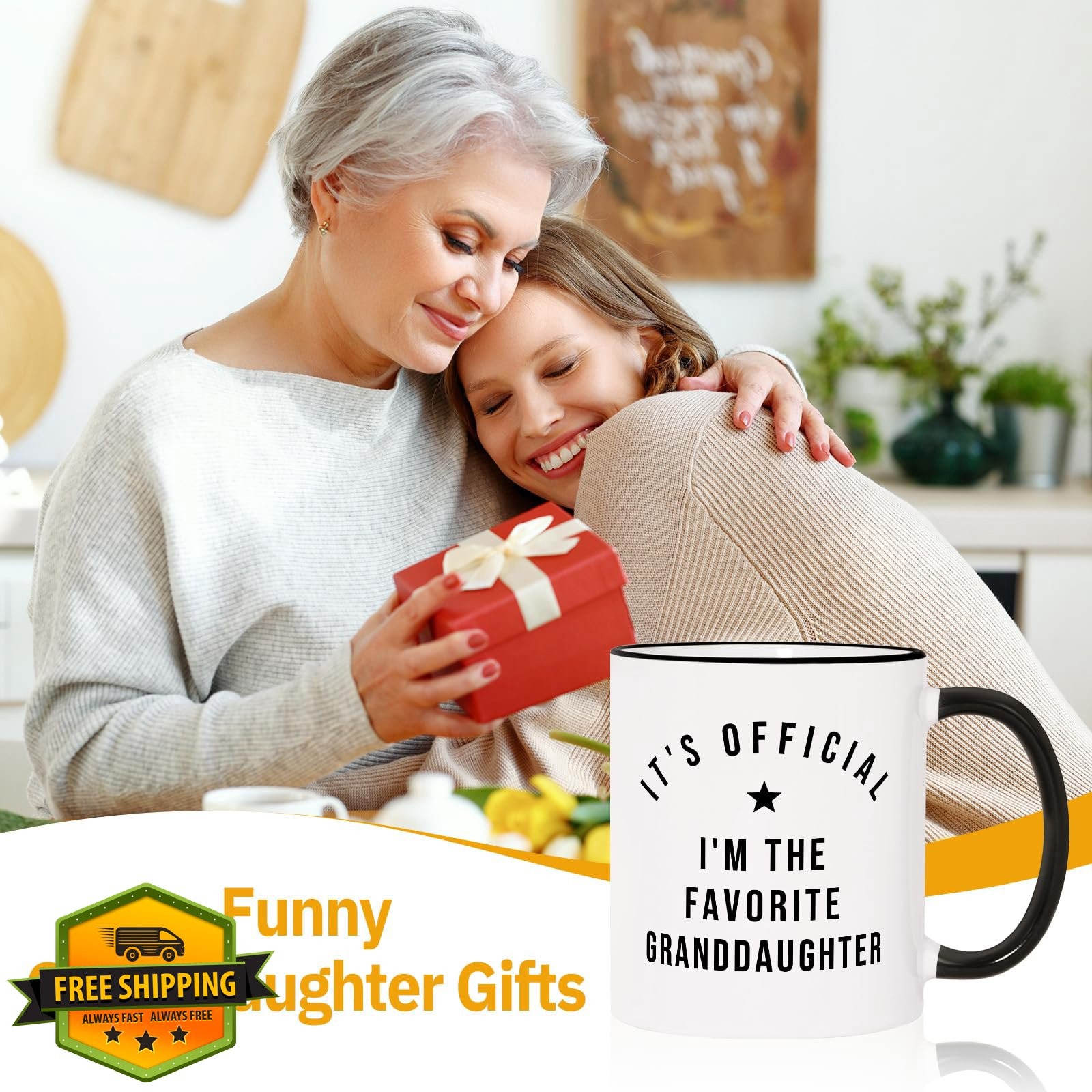Aurahouse Favorite Granddaughter Mug 11oz