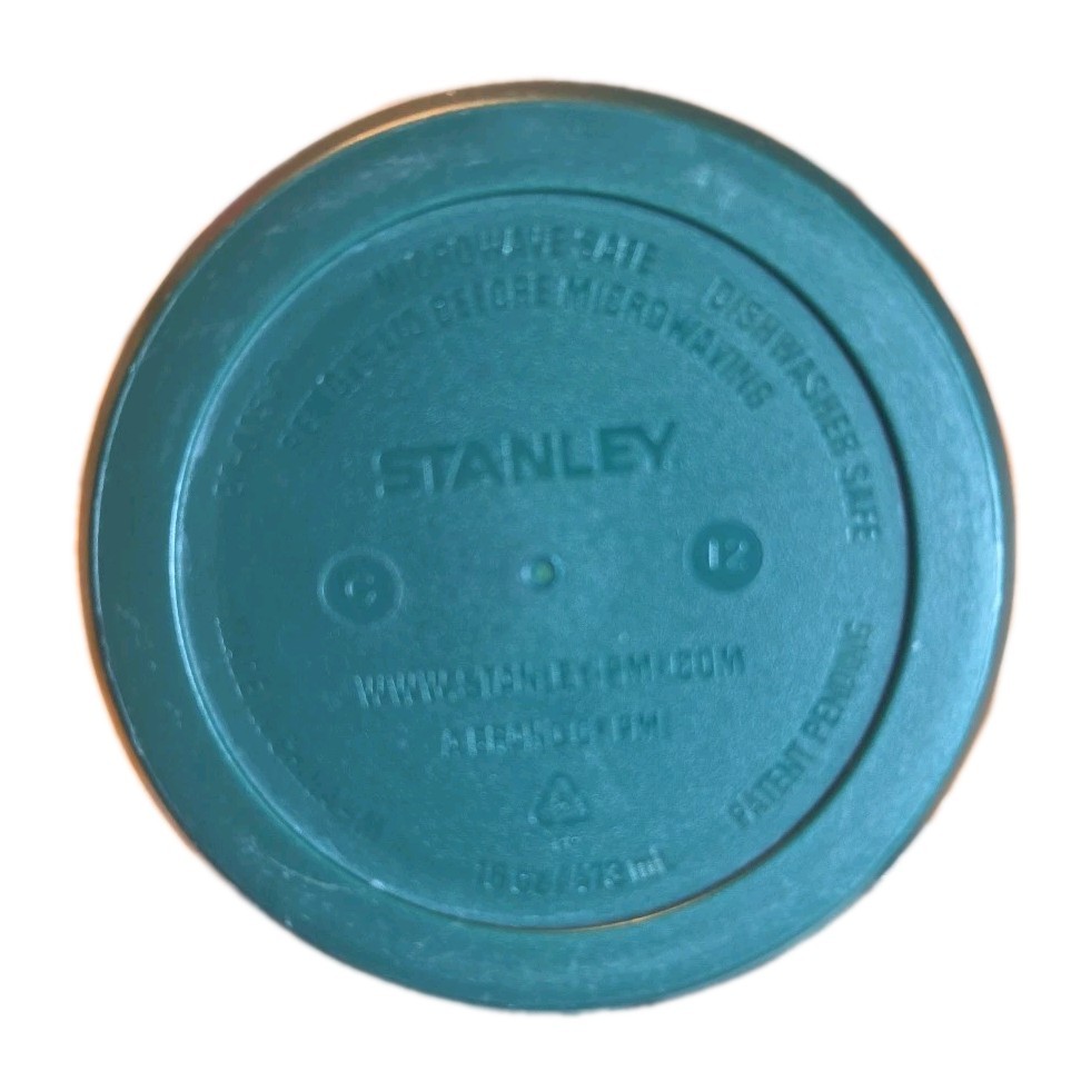 Stanley 16oz Dark Green Plastic Travel Tumbler with Rotating Lid Microwave Safe