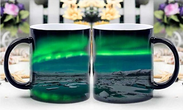 Heat Sensitive, Color Changing Coffee Cup, Thermographic/Thermotropic Coffee Mug