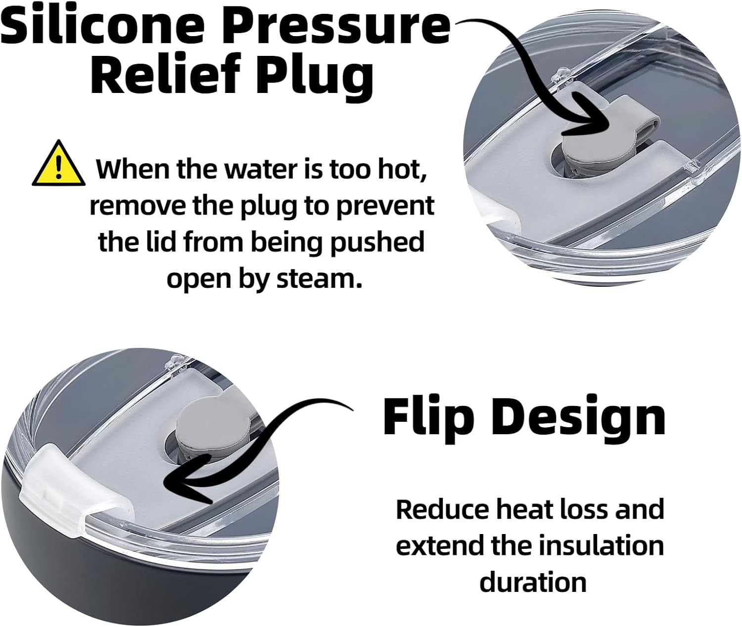 2Pcs Coffee Mug Lid Replacement for 14Oz Ember Temperature Control Smart Mug 2,