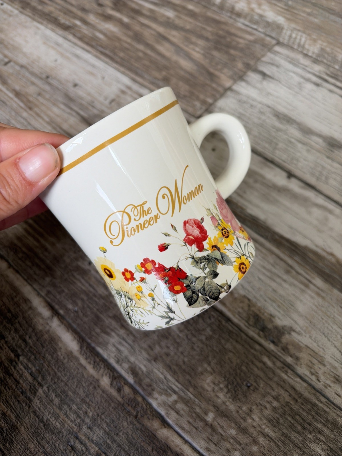 The Pioneer Woman Mercantile Coffee Mug Floral Tea Souvenir Ree Drummond 12 Oz