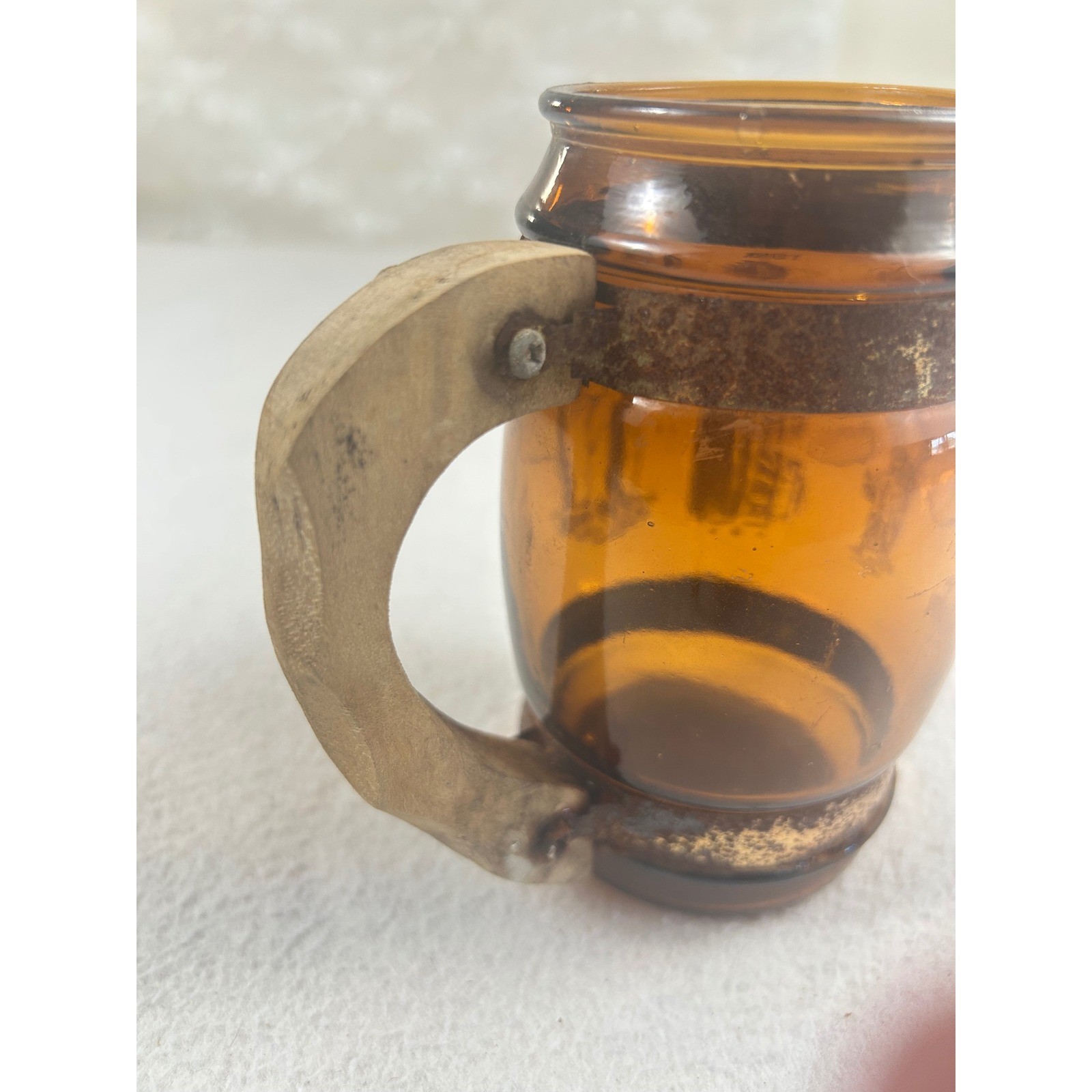 Unbranded Glass Mug Unisex OS Amber Vintage NYC World Trade Center Twin Towers
