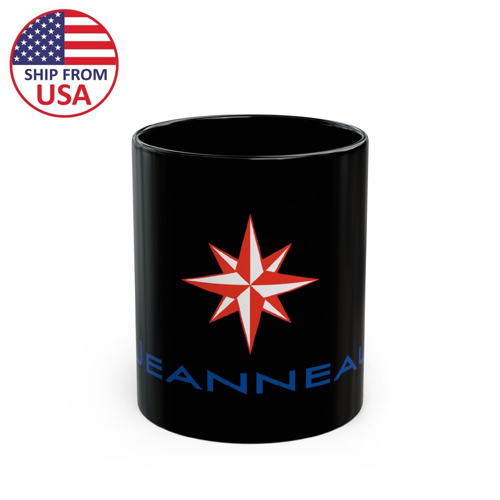 Jeanneau Yachts Sailboat 11oz 15oz Coffee Tea Black Mug