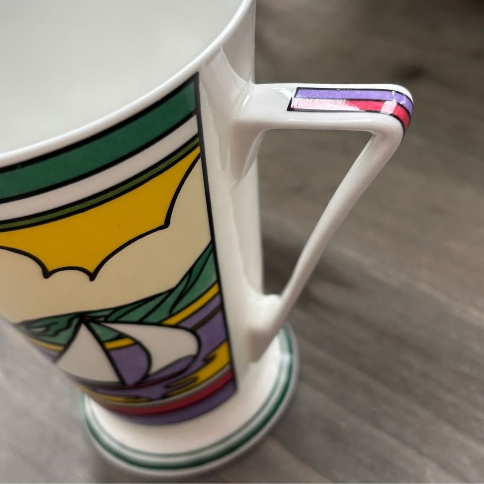 Vintage Art Deco Style Mug by Wren Giftware “Caribbean” Clarice Cliff Sun Fine B