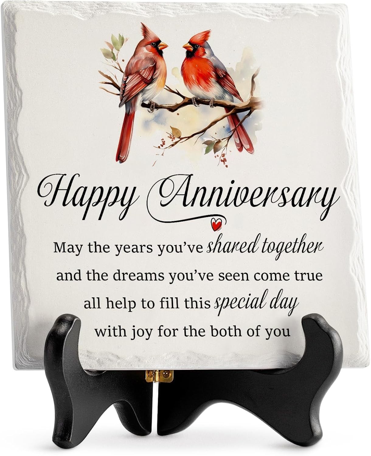 Anniversary Gift Ceramic Plaque Couples Romantic Wedding Keepsake Decor