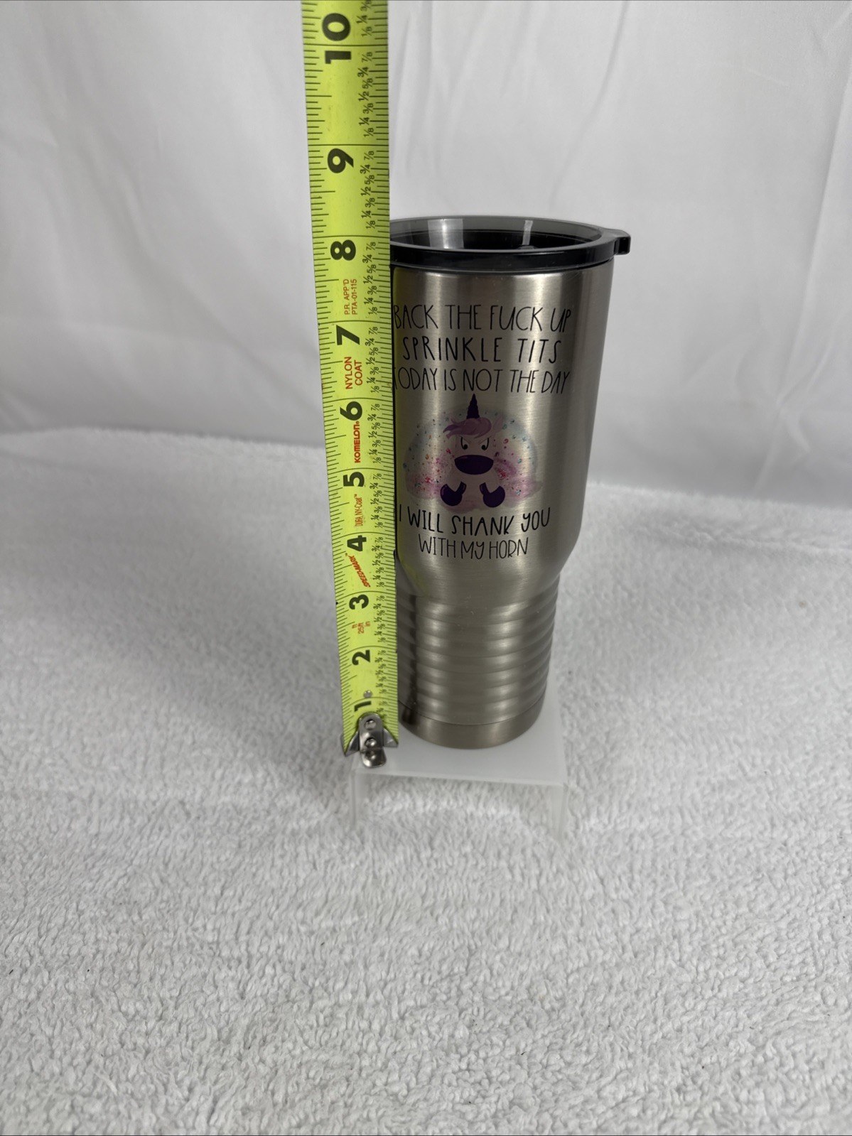 Polar Camel Steel Travel Mug. “Back The F_€# Up Sprinkle Tits…” Hot/Cold Tumbler