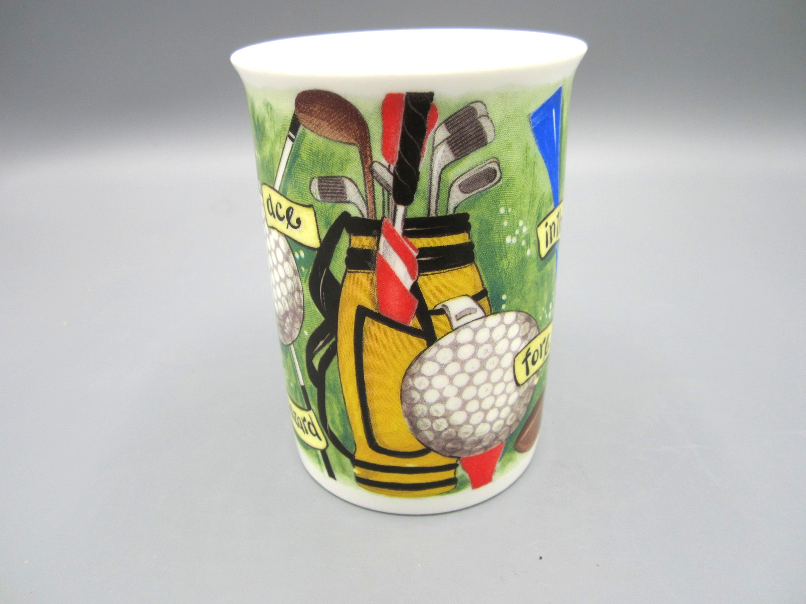Hole in 1, Roy Kirkham England Golf Theme Multicolor on White 2003 10 oz (485)