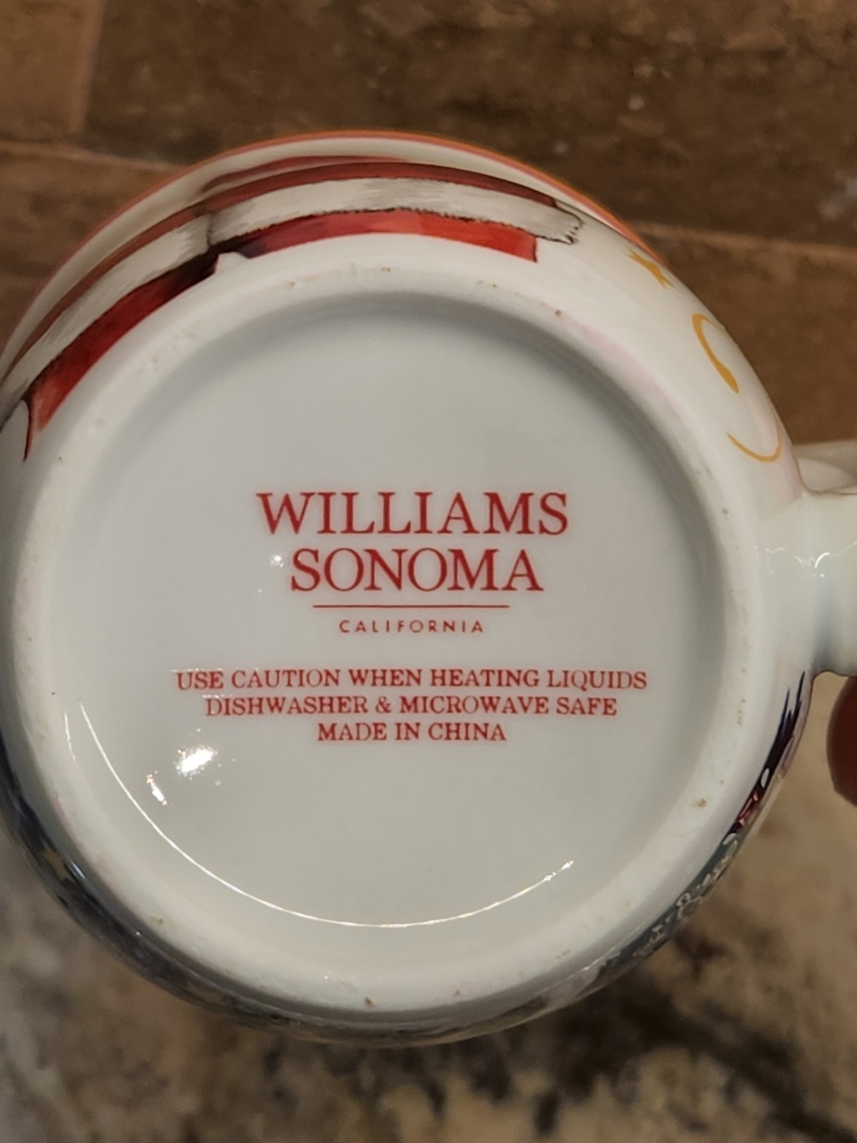 Williams-Sonoma ‘Twas the Night Before Christmas Santa/Tree Mug 14 oz