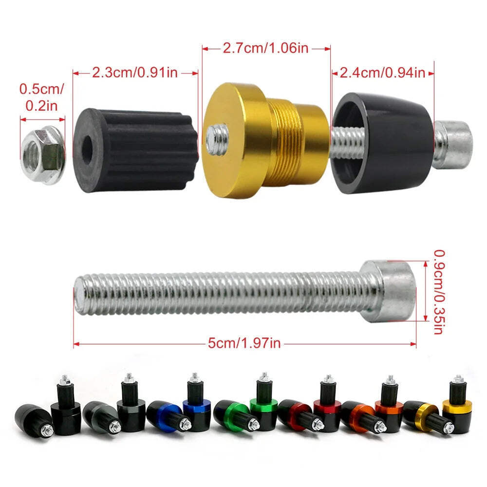 For Kawasaki ER-6N ER6N ER 6N Motorcycle 7/8″22mm Handlebar Handle Bar Grips End