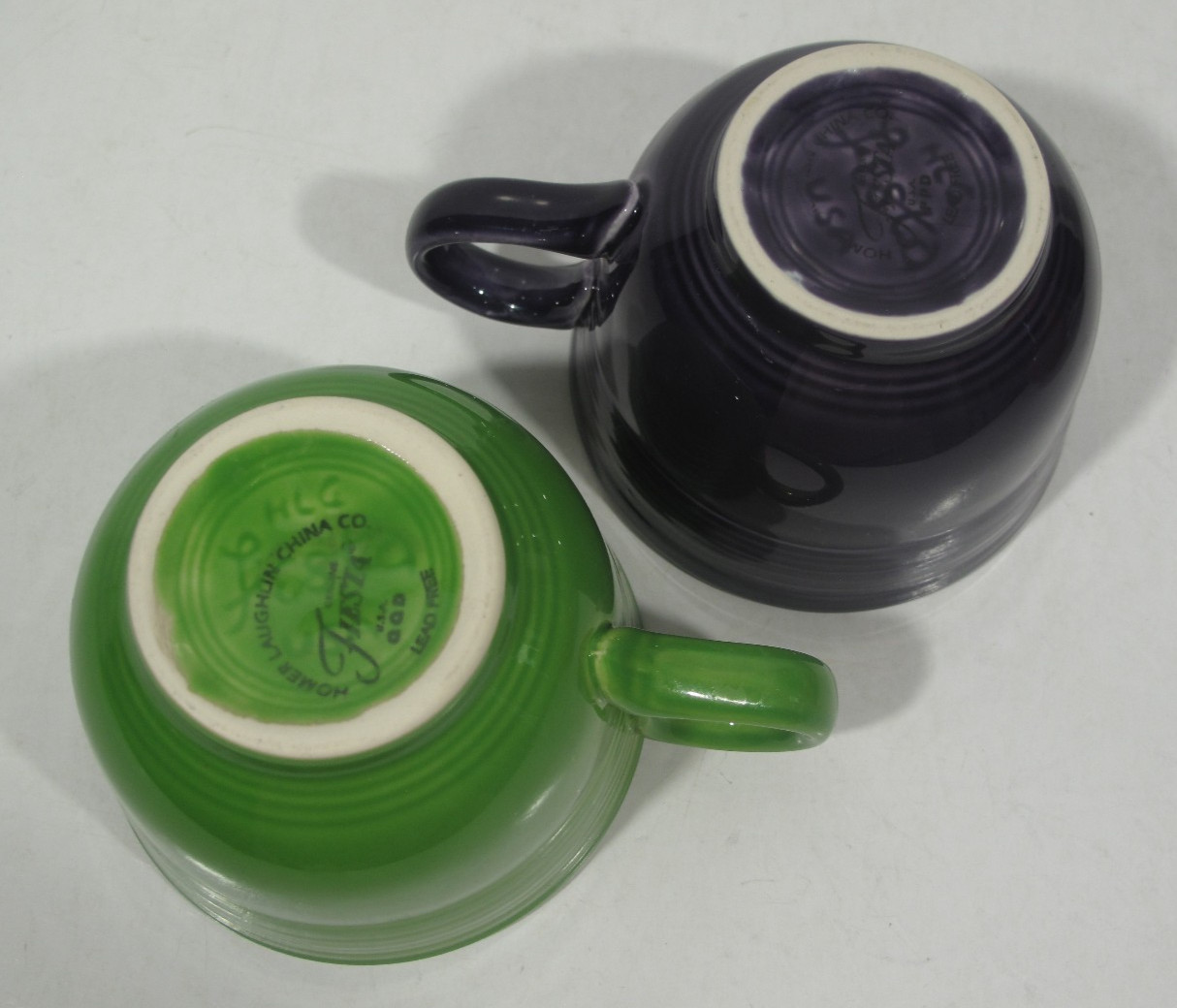 Lot of 6 FIESTAWare Coffee Cocoa Tea Cups Mugs Lead Free Multicolor Earth Colors
