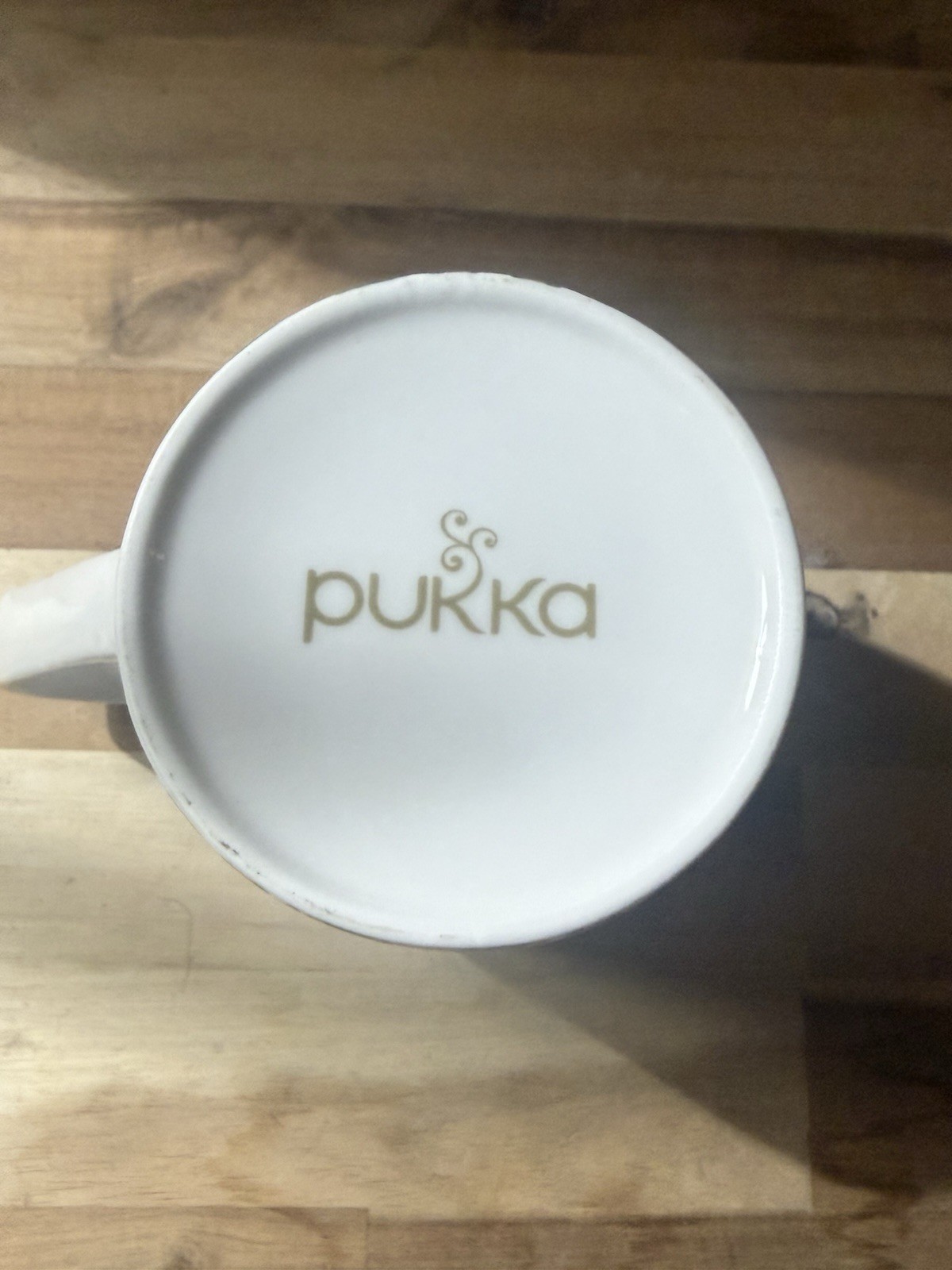 Pukka Floral Ceramic Coffee Mug 11 fl oz White/Multicolor Contemporary Round