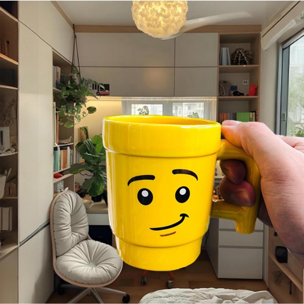 250ml Ceramic Cartoon Mug Cute Expression Figure Head Coffee Tea Cup