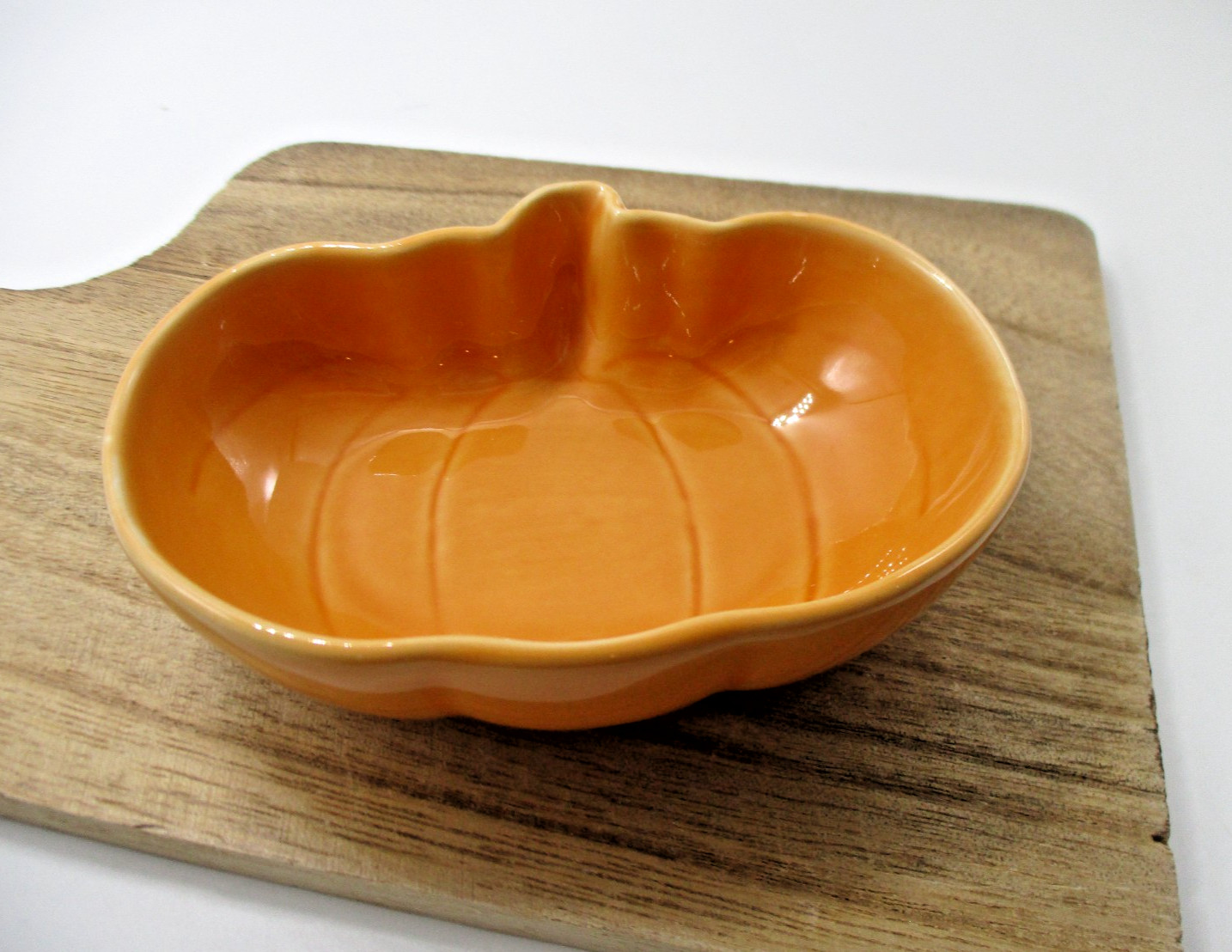 Halloween Ceramic pumpkin small bowl orange 11×H3cm natural kitchen