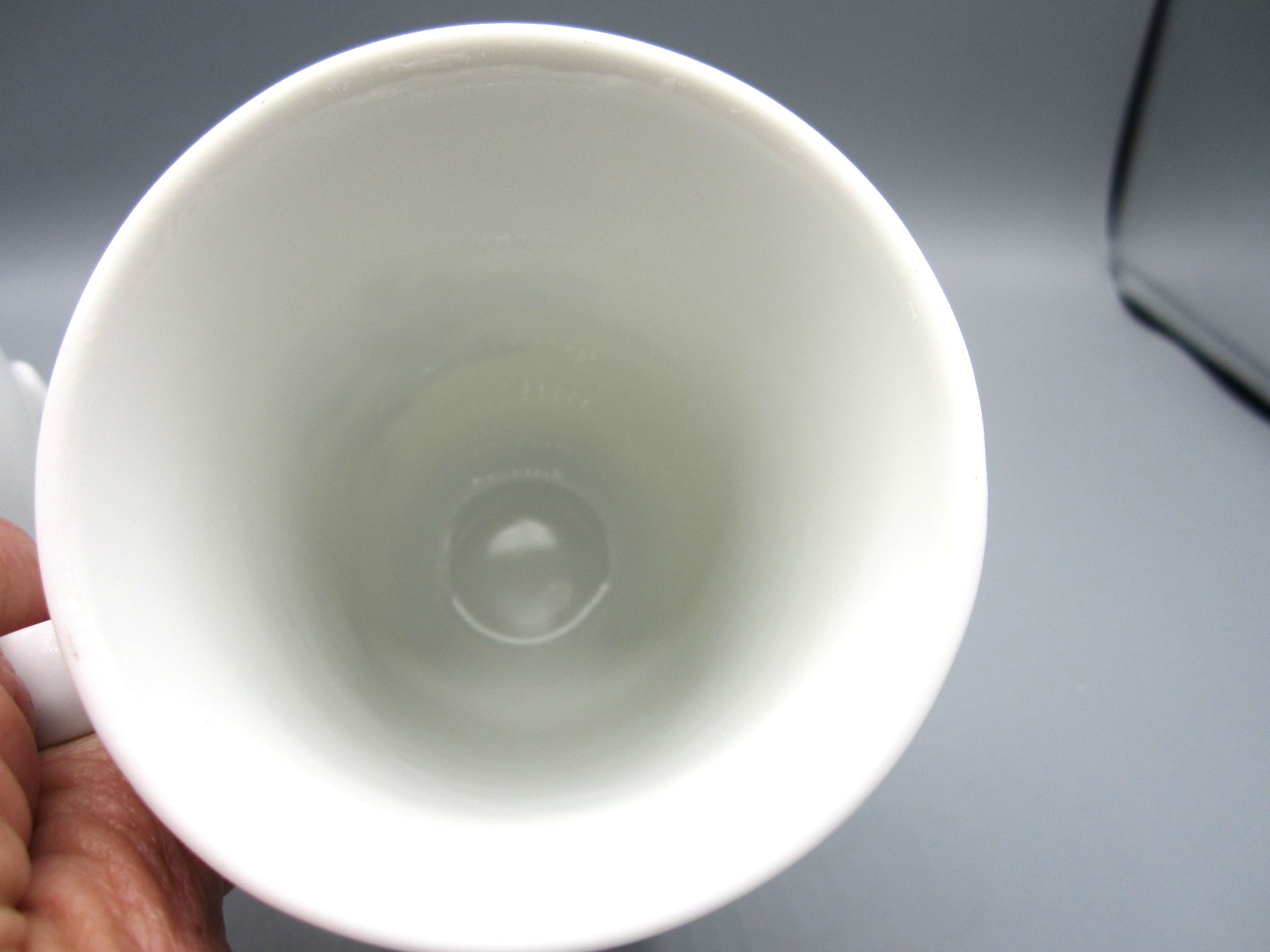 Pair of Footed Japan White Pink Rose, Blue Rose Coffee Tea Cup 9 oz. (577)