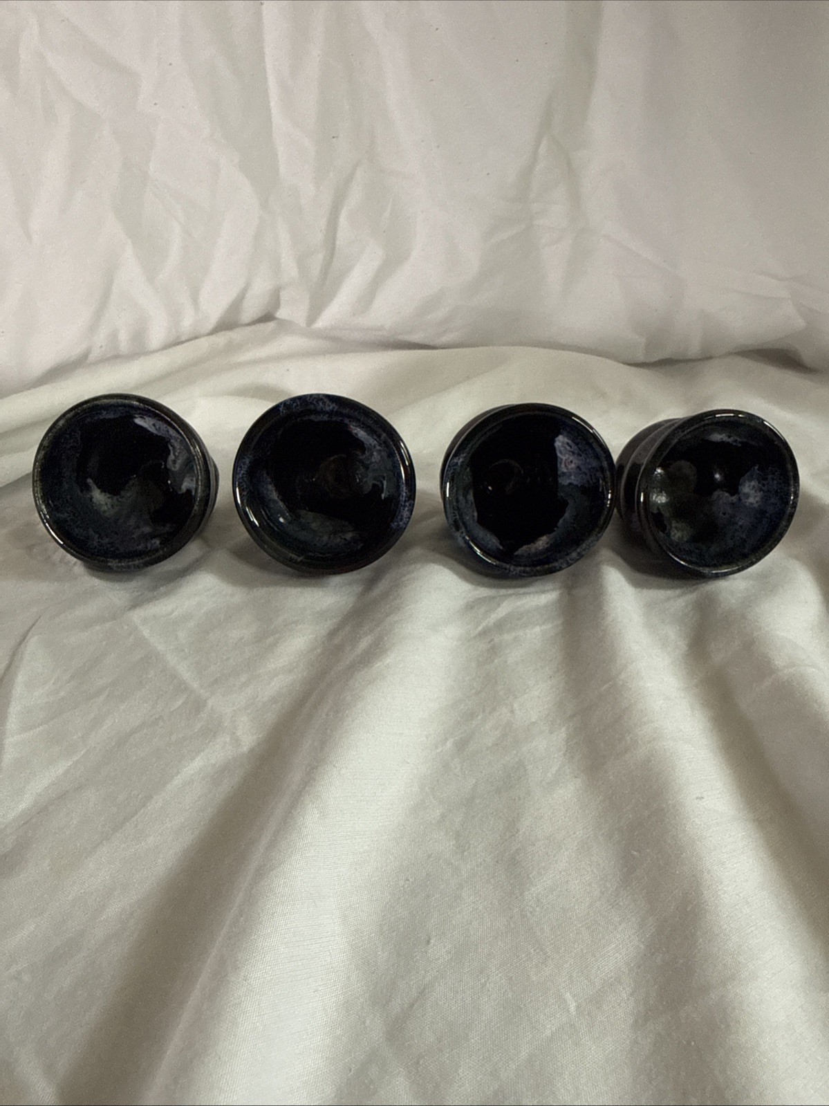 Joel Cherrico Signed Studio Pottery Rare Saki / Espresso Stoneware Artisan Set