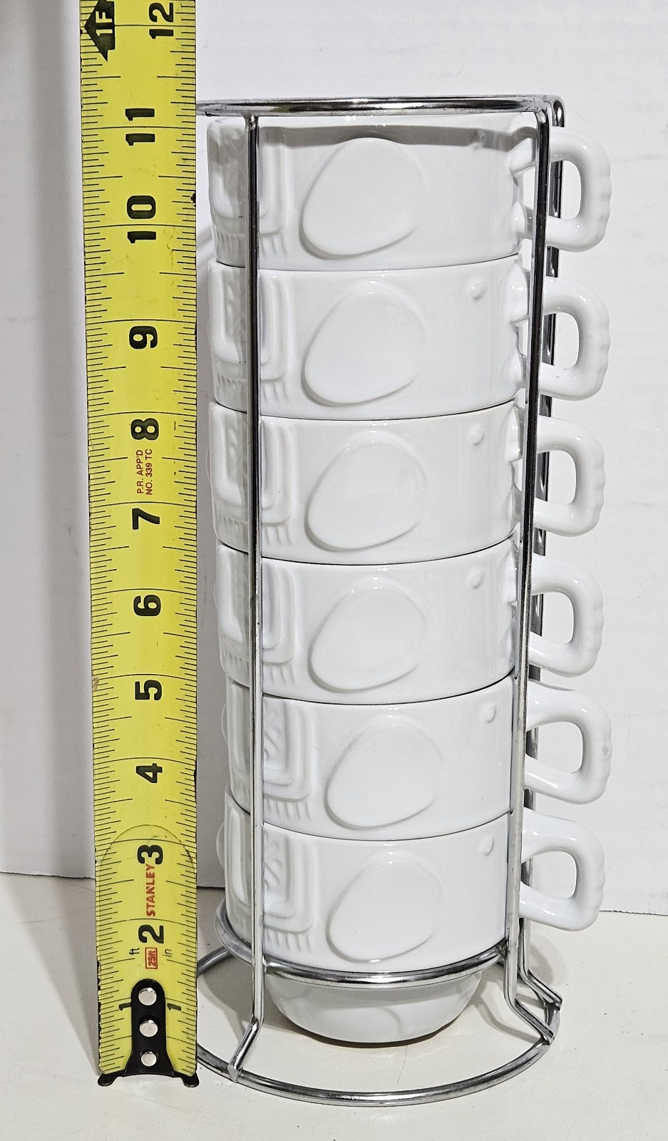 Stackable Elephant Coffee Mugs Cups (Set Of 6) White Stacking World Market Rack