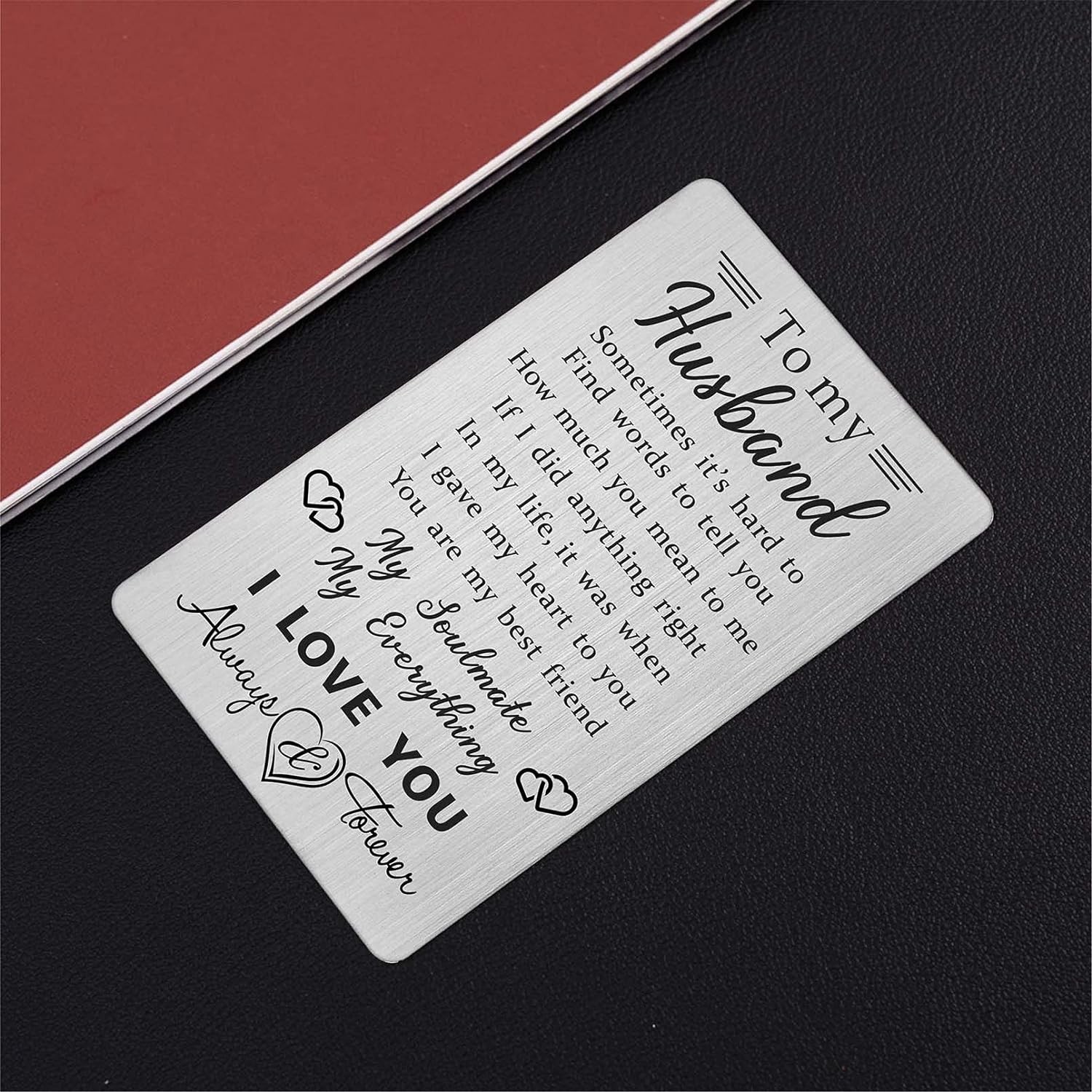 Husband Wallet Card Father‘S Day Gifts from Wife, I Love You Gifts for Him Husba