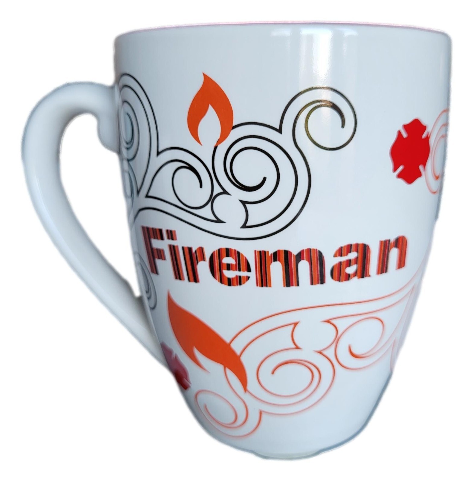 Fireman Mug Ceramic Coffee Cup – Come on Baby Light My Fire – Occupation Gift