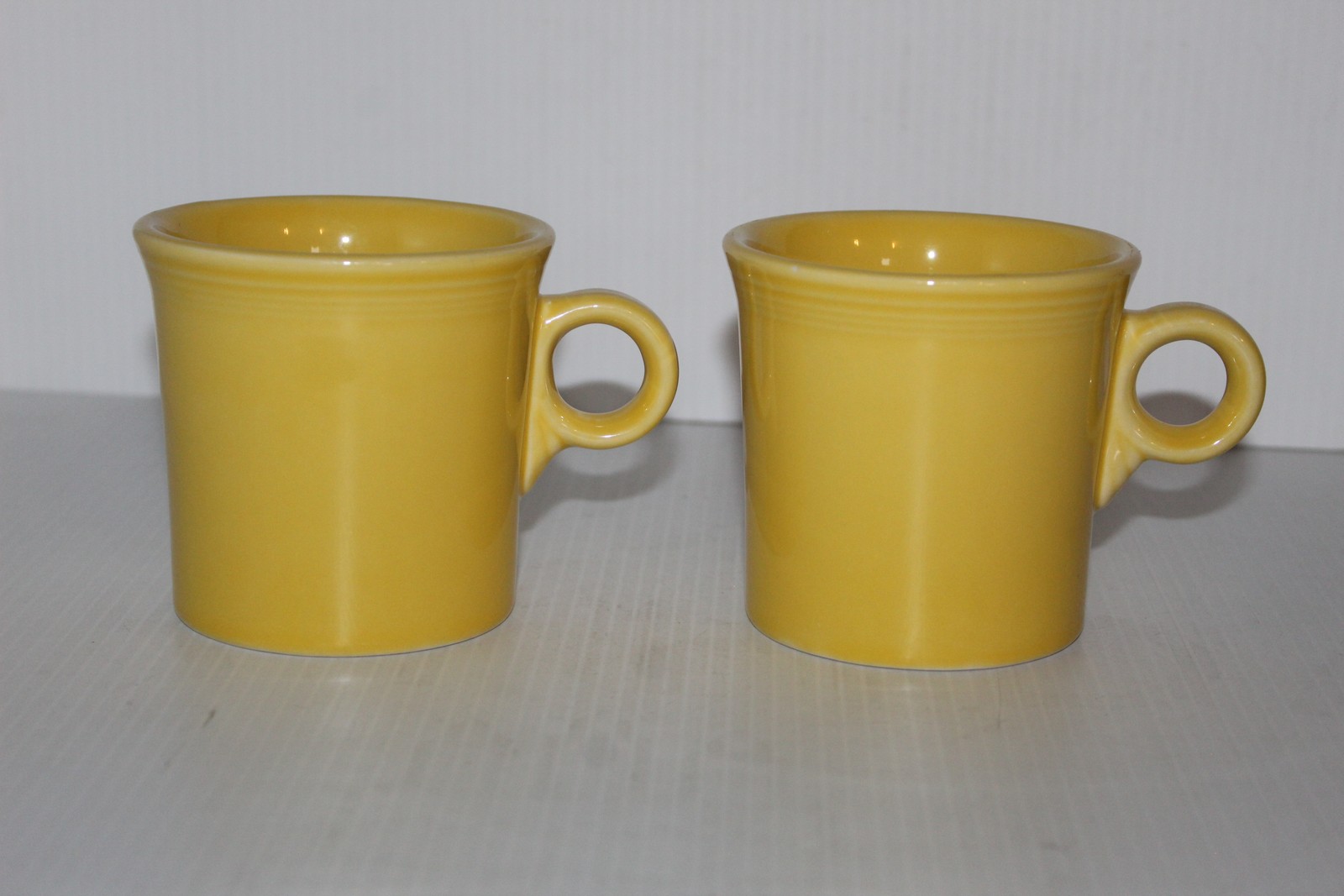 Fiesta Fiestaware Yellow Coffee Mug Cup Set of 2 HLC USA Dinnerware