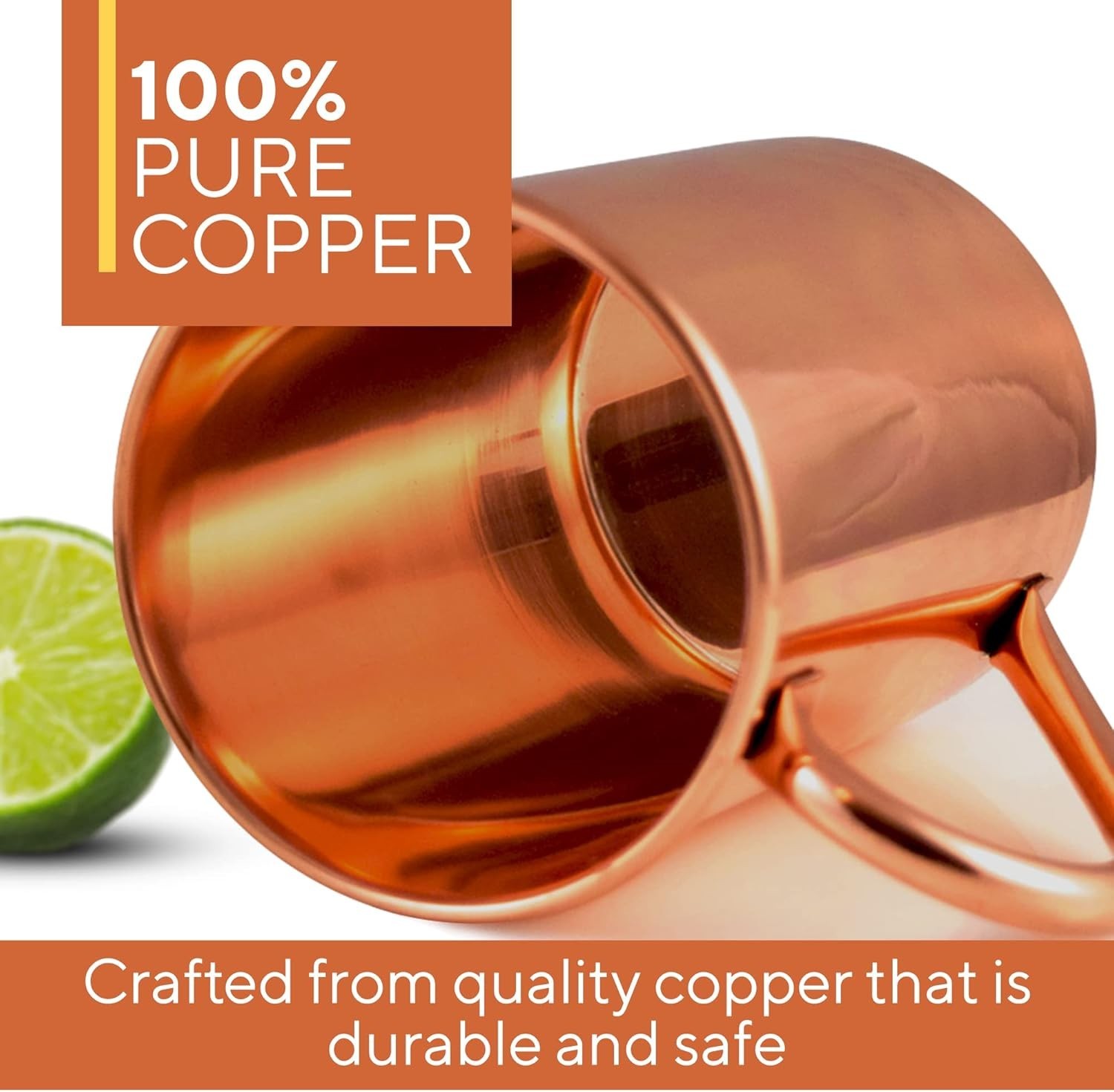 Moscow Mule Copper Mug by Solid Copper Authentic Moscow Mule Mugs Unlined 16 oz