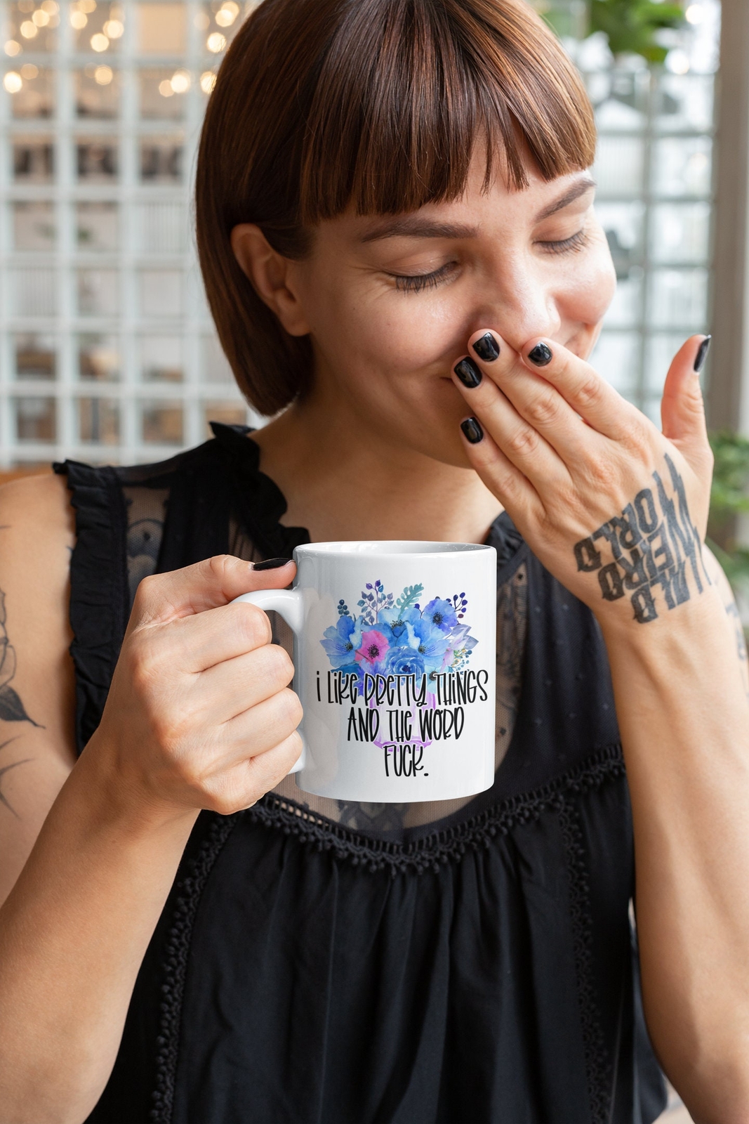 I like Pretty Things and the F Word Adult| Coffee Gift | Hilarious White