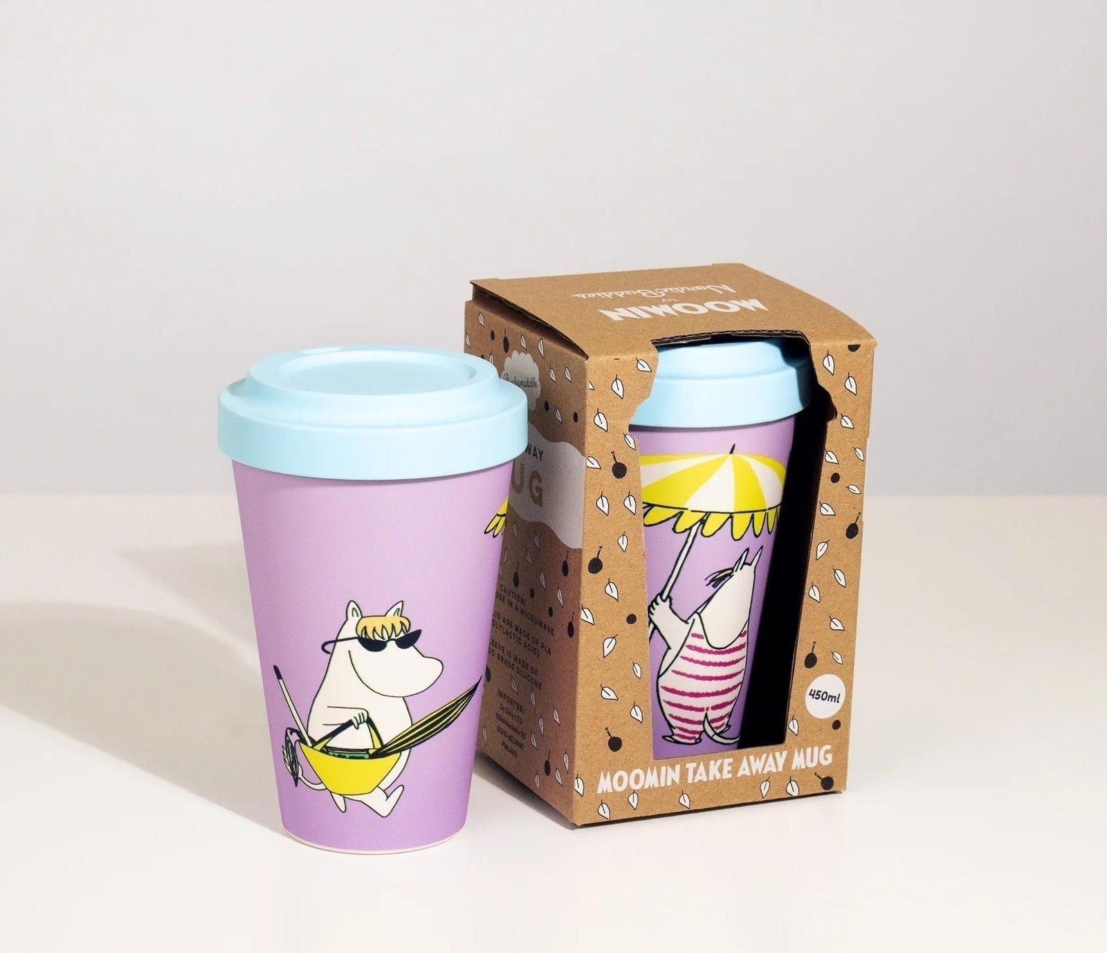 Moomin Snorkmaiden at the Beach Take-Away Mug | Lavender | 15.2 fl oz Licensed