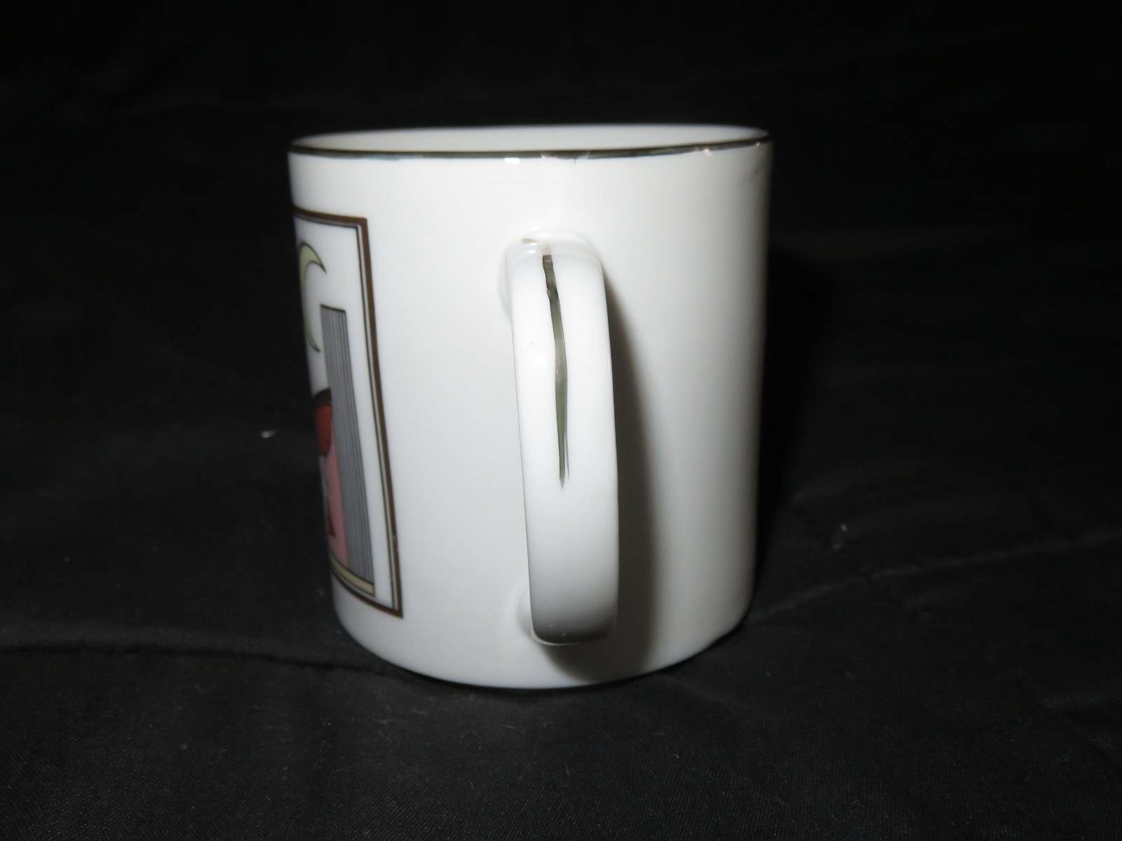 Chic Elegant NEW YORK Art Deco CUP Vintage Mug Coffee Tea Drink NYC Sophisticate