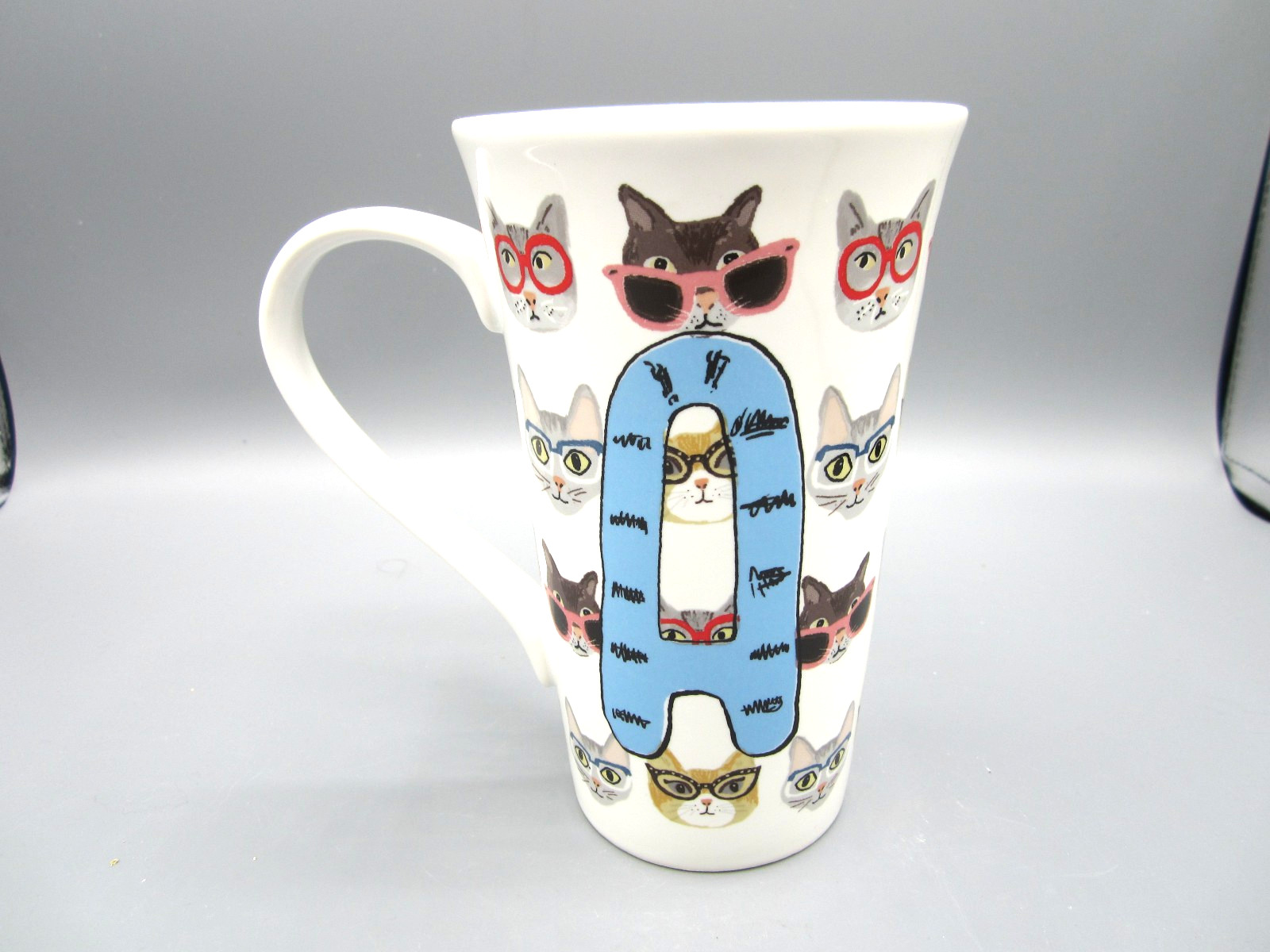 Coventry Multi-color Pop-art Cats Letter “A” Tea Coffee Mug 17 oz (377)