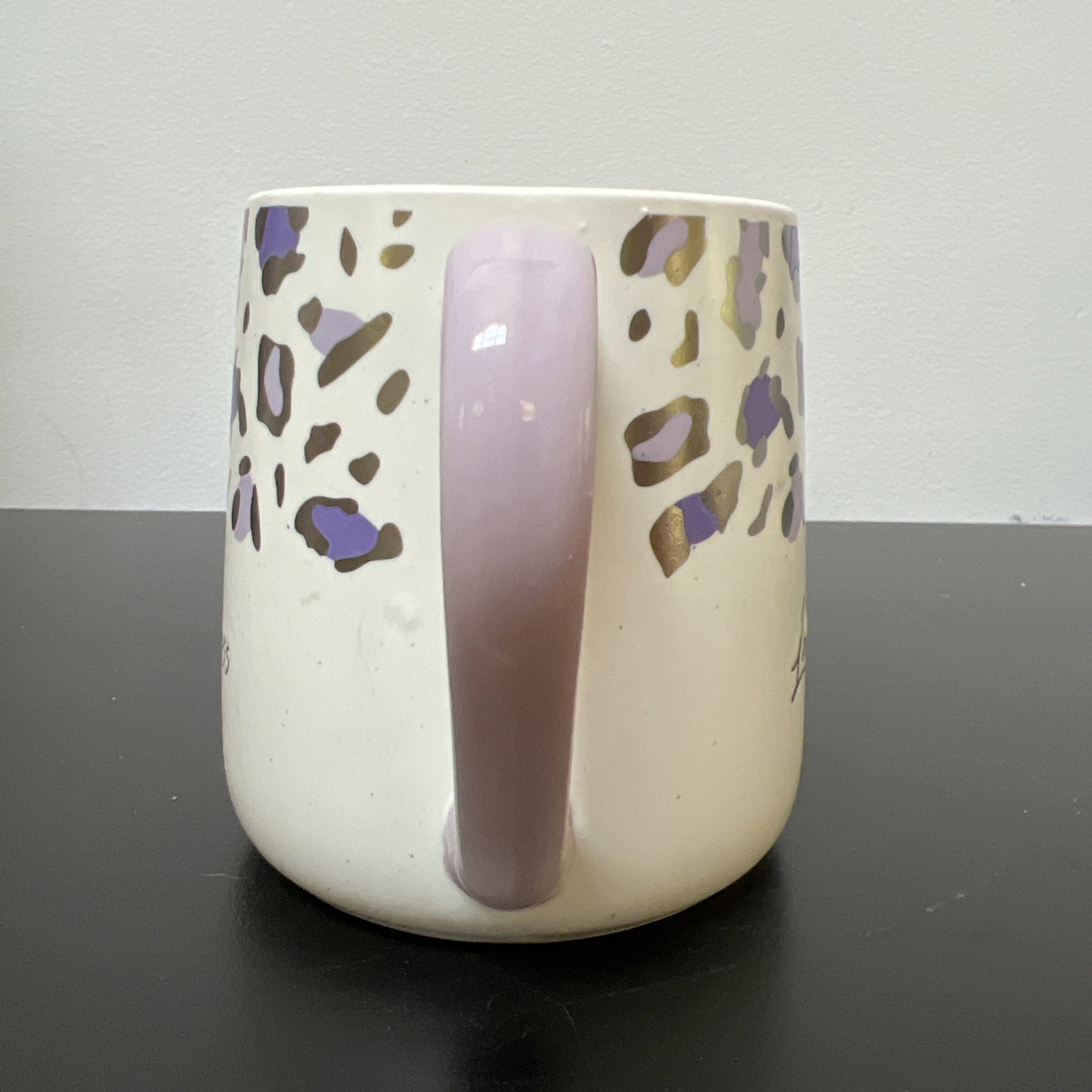 Sheffield Home Coffee Mug “Lady Boss” animal print purple 18oz