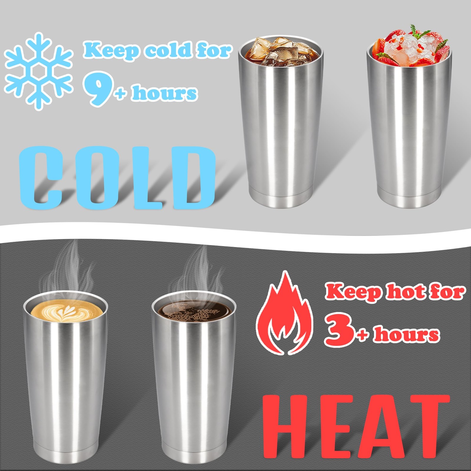 20 oz Tumbler with lid Double Wall Vacuum Insulated Tumblers Stainless Steel …
