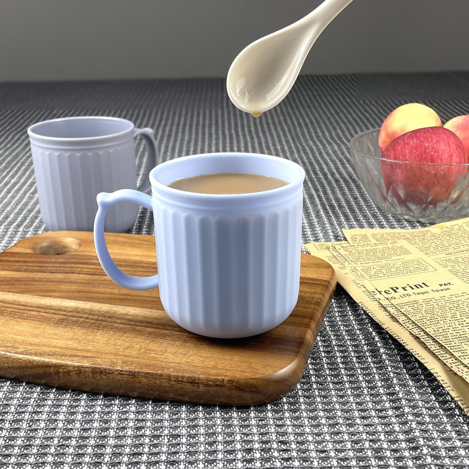 13 oz Plastic Coffee Mugs set of 6 – Unbreakable Coffee Mug, BPA Free Microwa…
