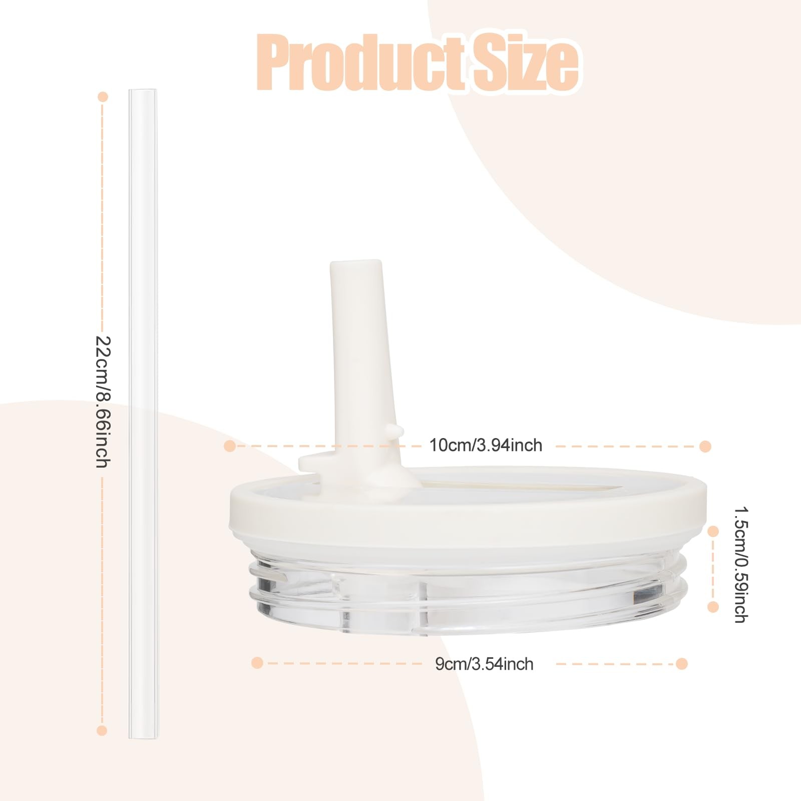 Tumbler Lid Replacement 40 oz Flip Straw Leak Proof Spill Proof Push Button 2 Pa
