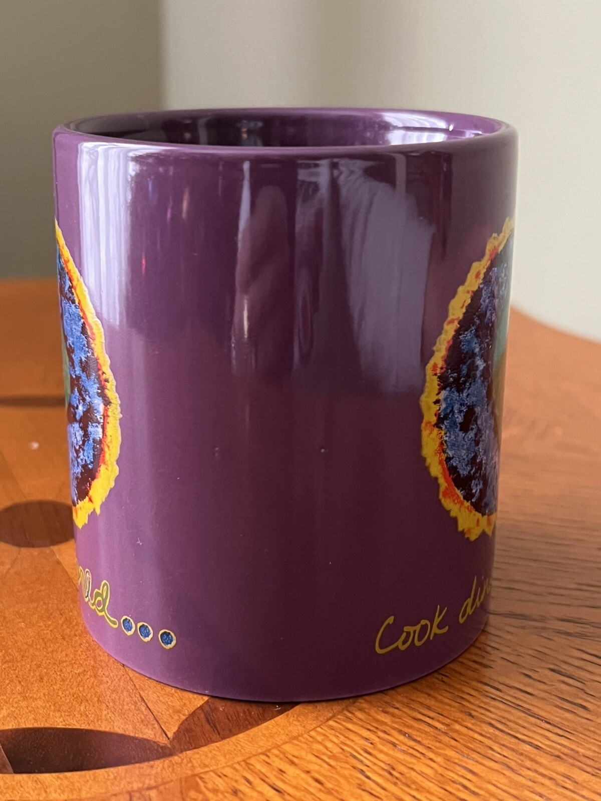COOK DINNER TONIGHT COFFEE MUG Pre Owned Art Deco Penzeys