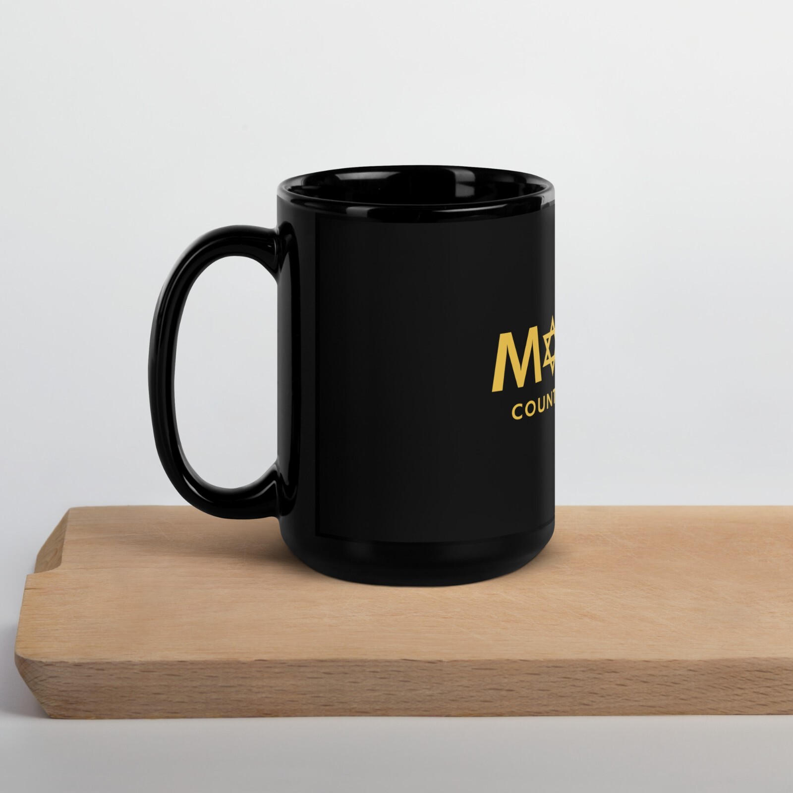 Mossad Counter Terror Unit Black Glossy Mug
