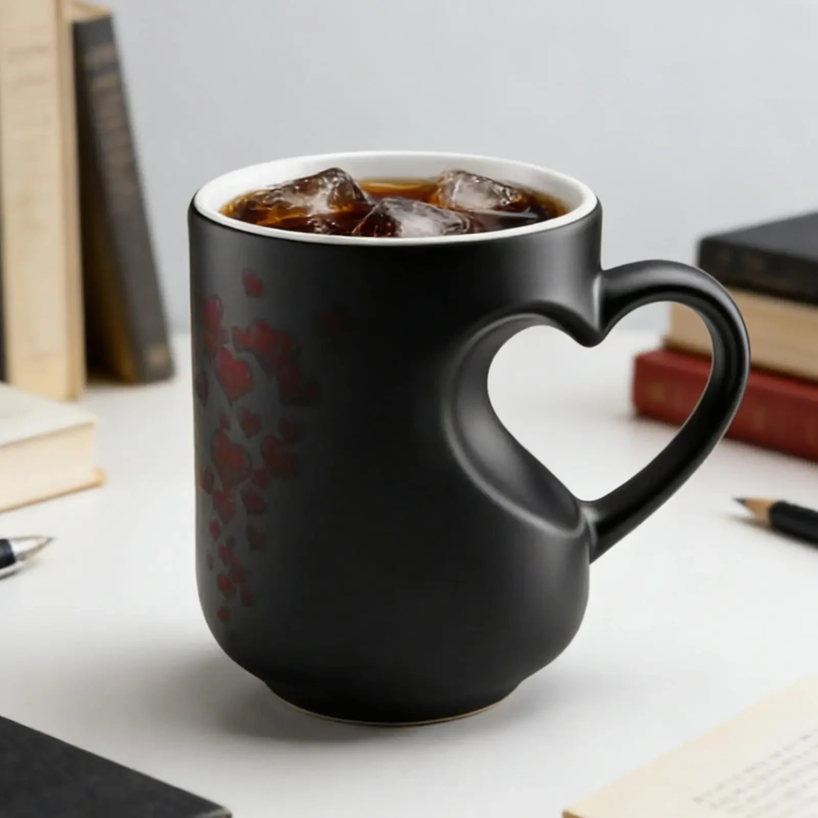 Heart Color Changing Ceramic Coffee Mug Heat Sensitive Cup Buy 3 Get 1 Free