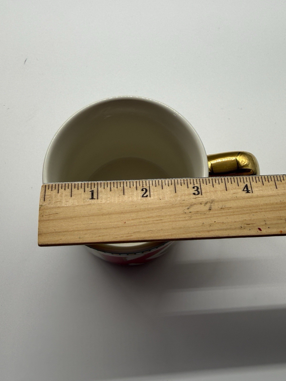 Anthropologie Mug Festive Bistro Tile Letter “K” Monogram Initial