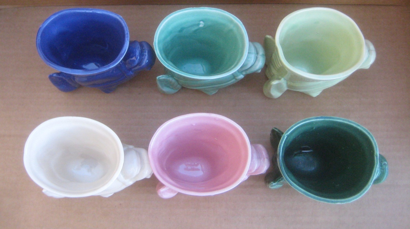 Set of 6 in Original Box McCoy Missouri Mule Mugs 1950s