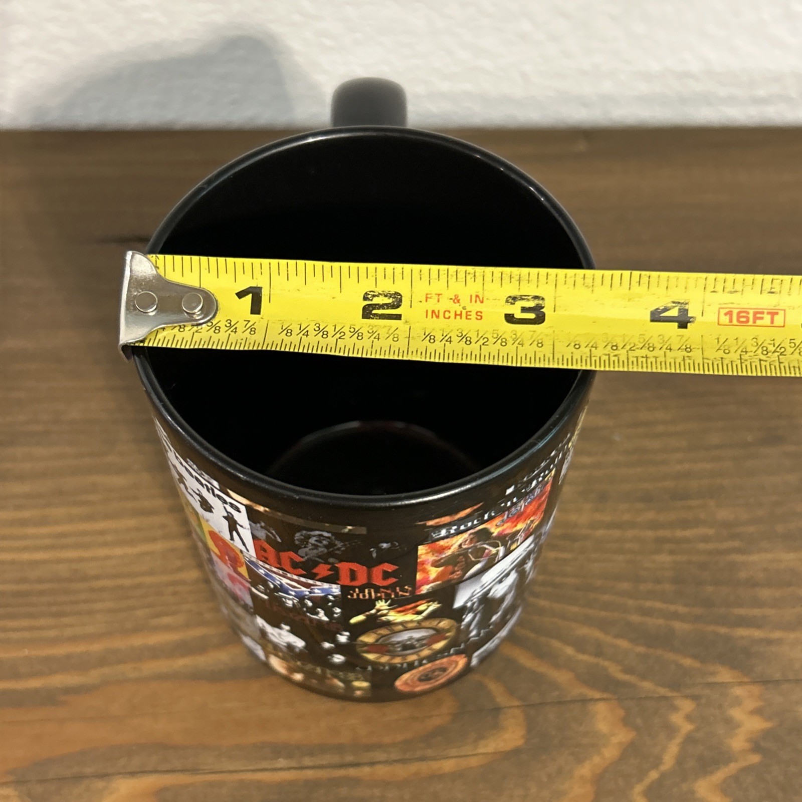 Classic Rock Bands Cover Art Coffee Mug Zeppelin Stones Ramones Doors AC/DC 14oz