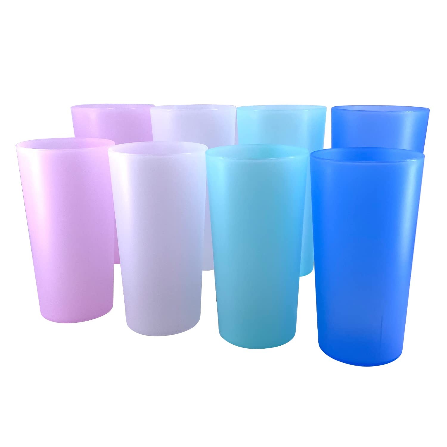 26 oz Unbreakable Plastic Cups set, Reusable Plastic Tumblers – BPA Free Dish…