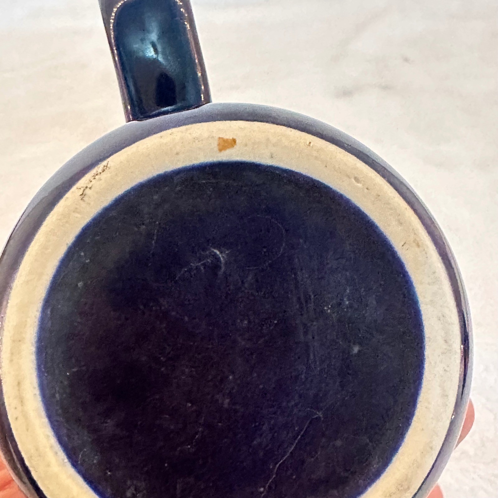 Promise Keepers Mug Men of Integrity Cobalt Blue Gold Ceramic Excellnt condition