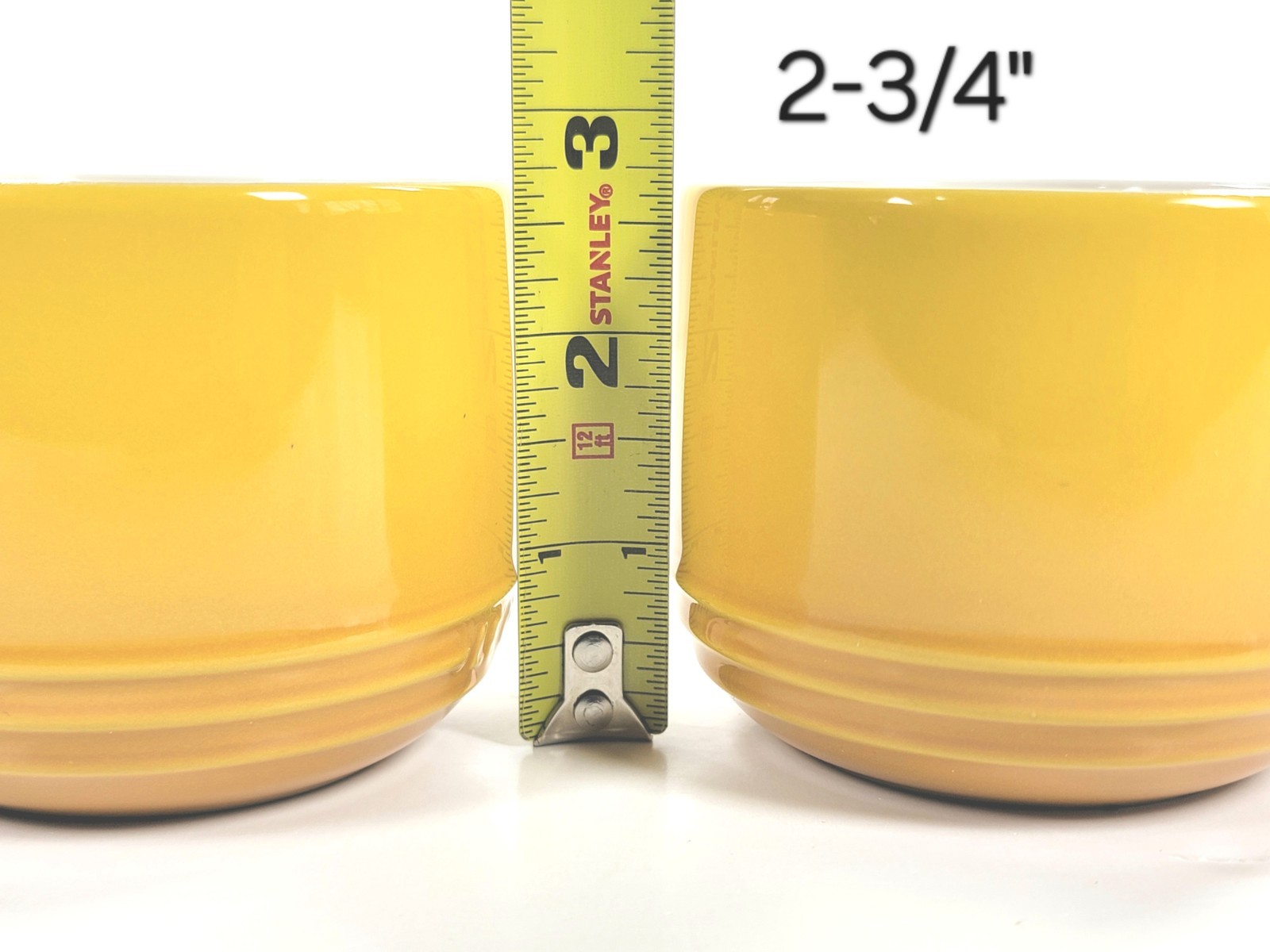 Le Creuset Stoneware Small San Francisco Mugs 250ml / 8oz ~ NECTAR ~ Set of 2