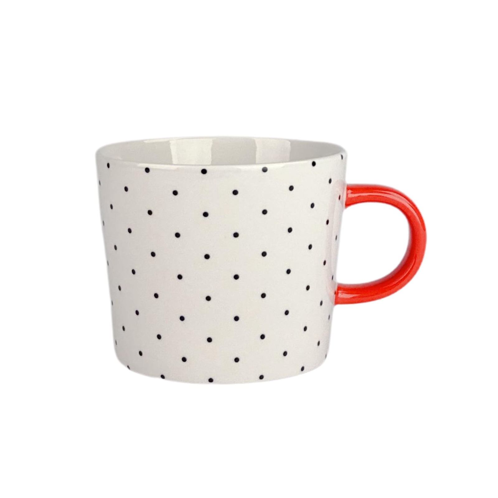 10 Strawberry Street Set of 4 Oogle Polka Dot Mug 13 fl oz, Assorted Bright C…